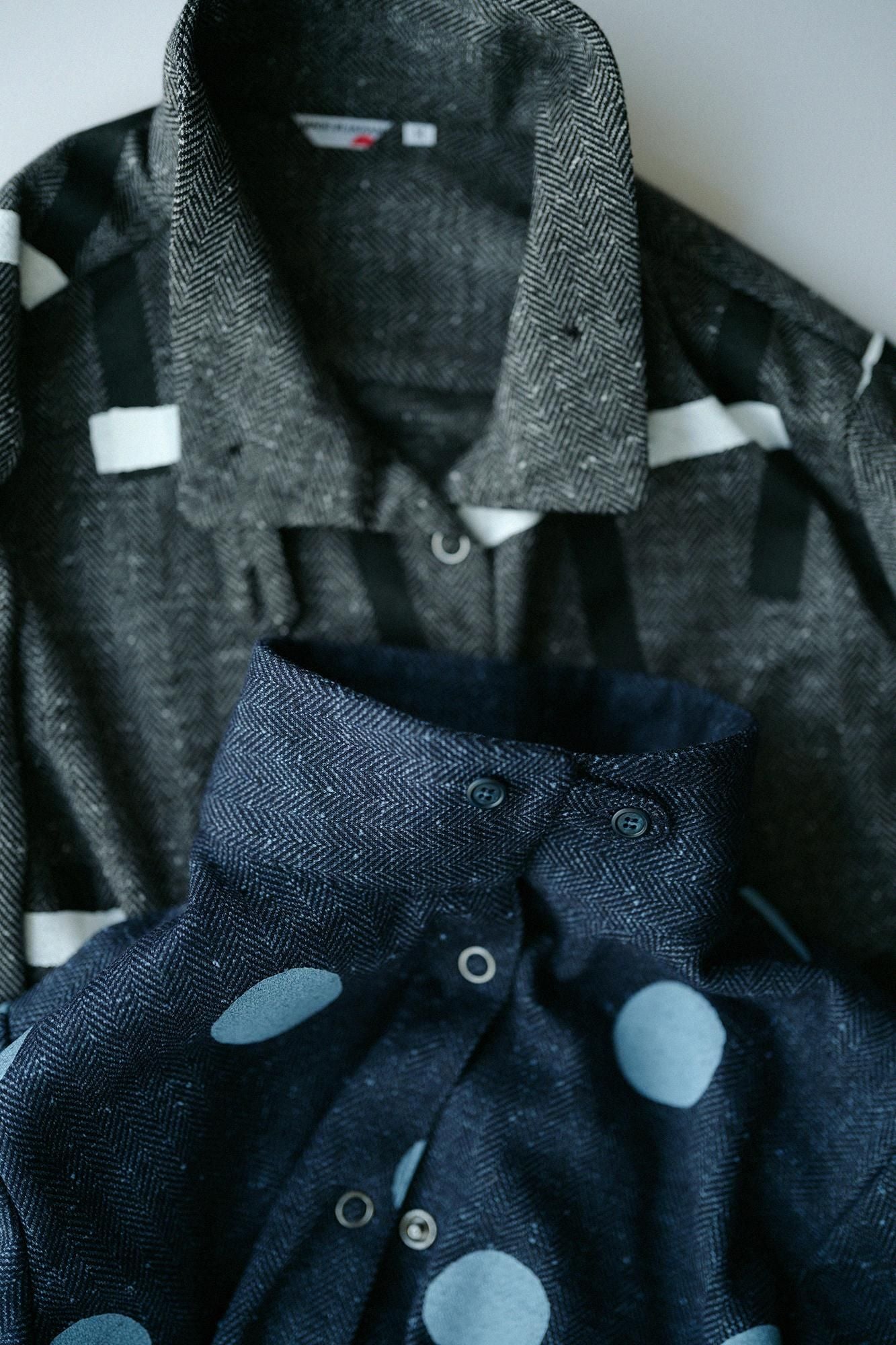 Fischgräten-Jersey SANPO One Piece/Suigyoku Mara Blue Brown