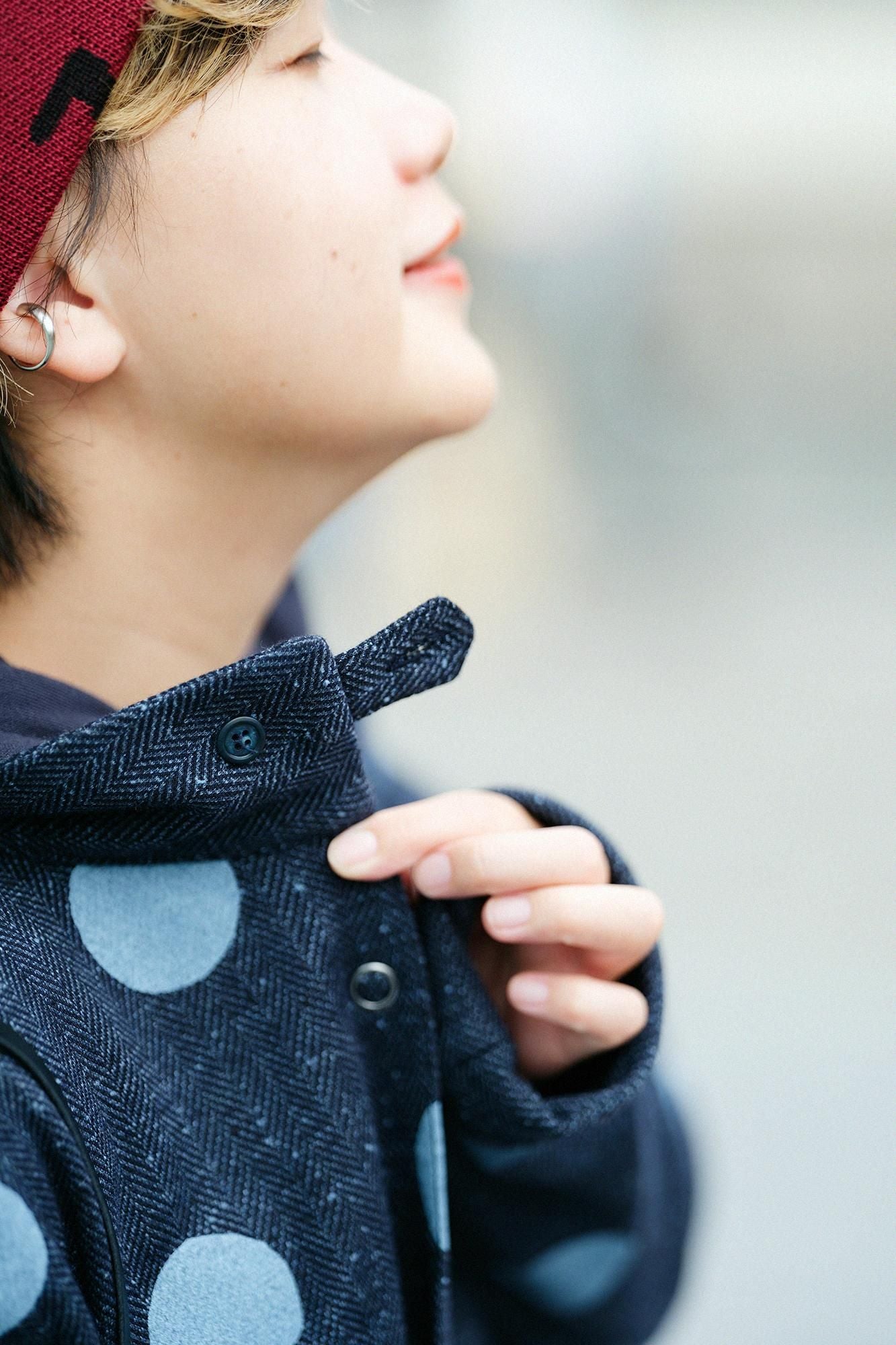 Fischgräten-Jersey SANPO One Piece/Suigyoku Mara Blue Brown