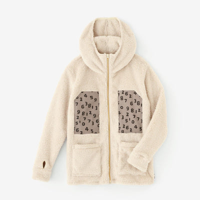 ボア DEPOフーディー／アイボリー