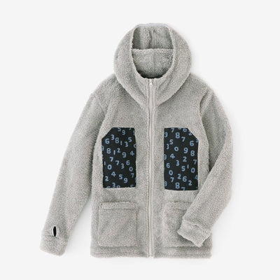 ボア DEPOフーディー／グレー