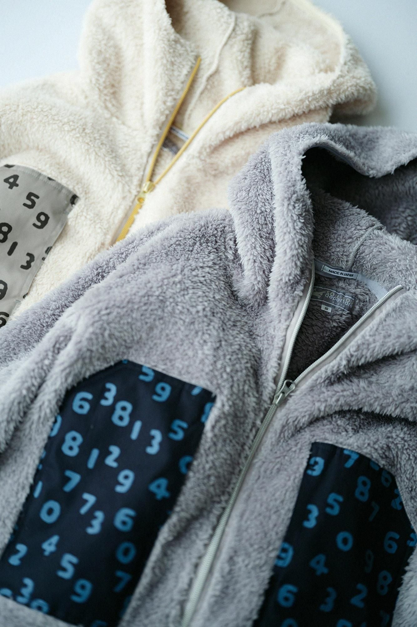 ボア DEPOフーディー／グレー