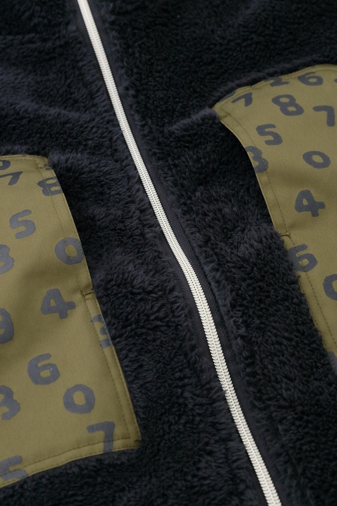 【◯预购】仿毛DEPO连帽外套／深蓝色（※预计于12月2日左右发货）