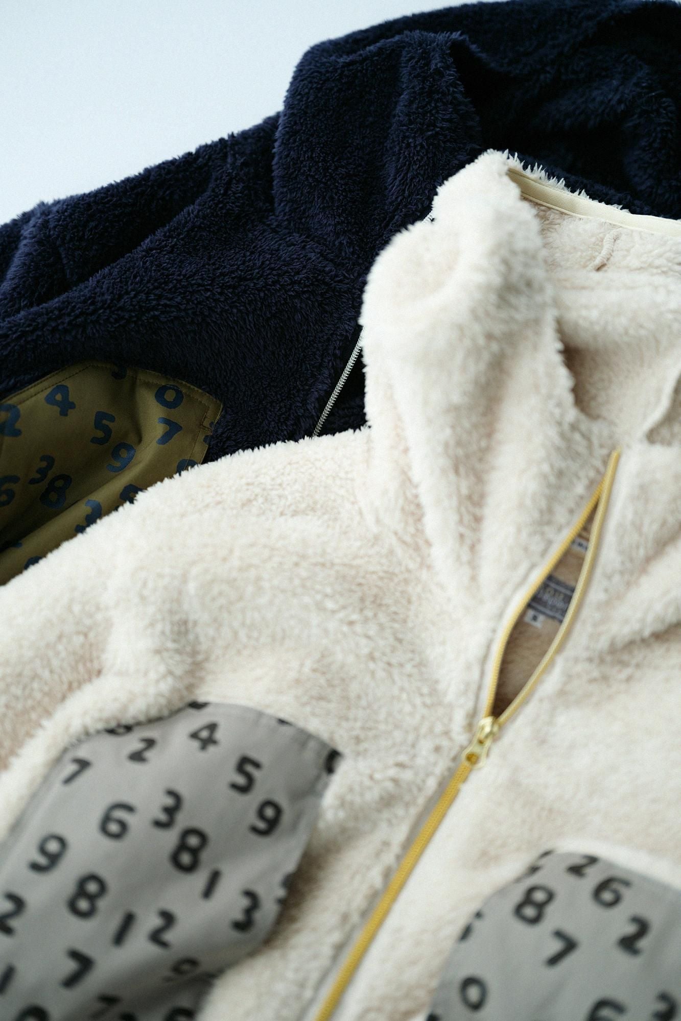 【◯预购】仿毛DEPO连帽外套／深蓝色（※预计于12月2日左右发货）