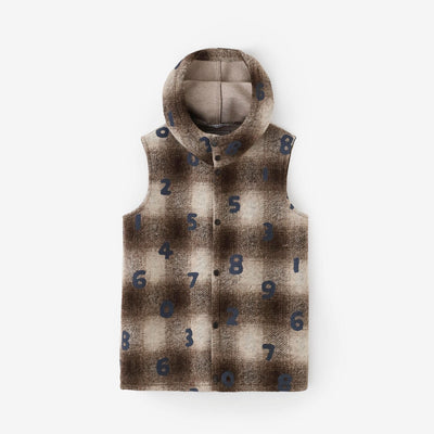 ボンディングニット BIKEフードベスト／SO-SU-U 憲法霞格子（けんぽうかすみこうし）