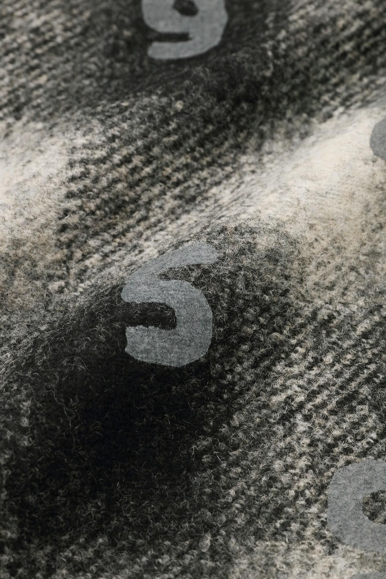 Bonding Knit BIKE Hoodie Vest／SO-SU-U Black Haze Lattice 