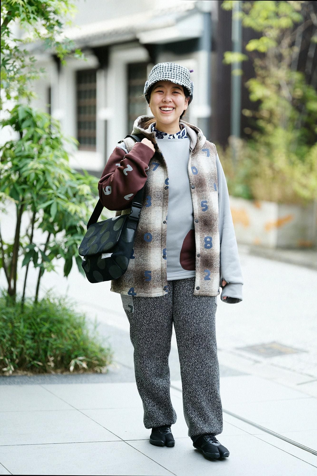 Bomber Heat (R) 船領上衣／灰色×SO-SU-U十數