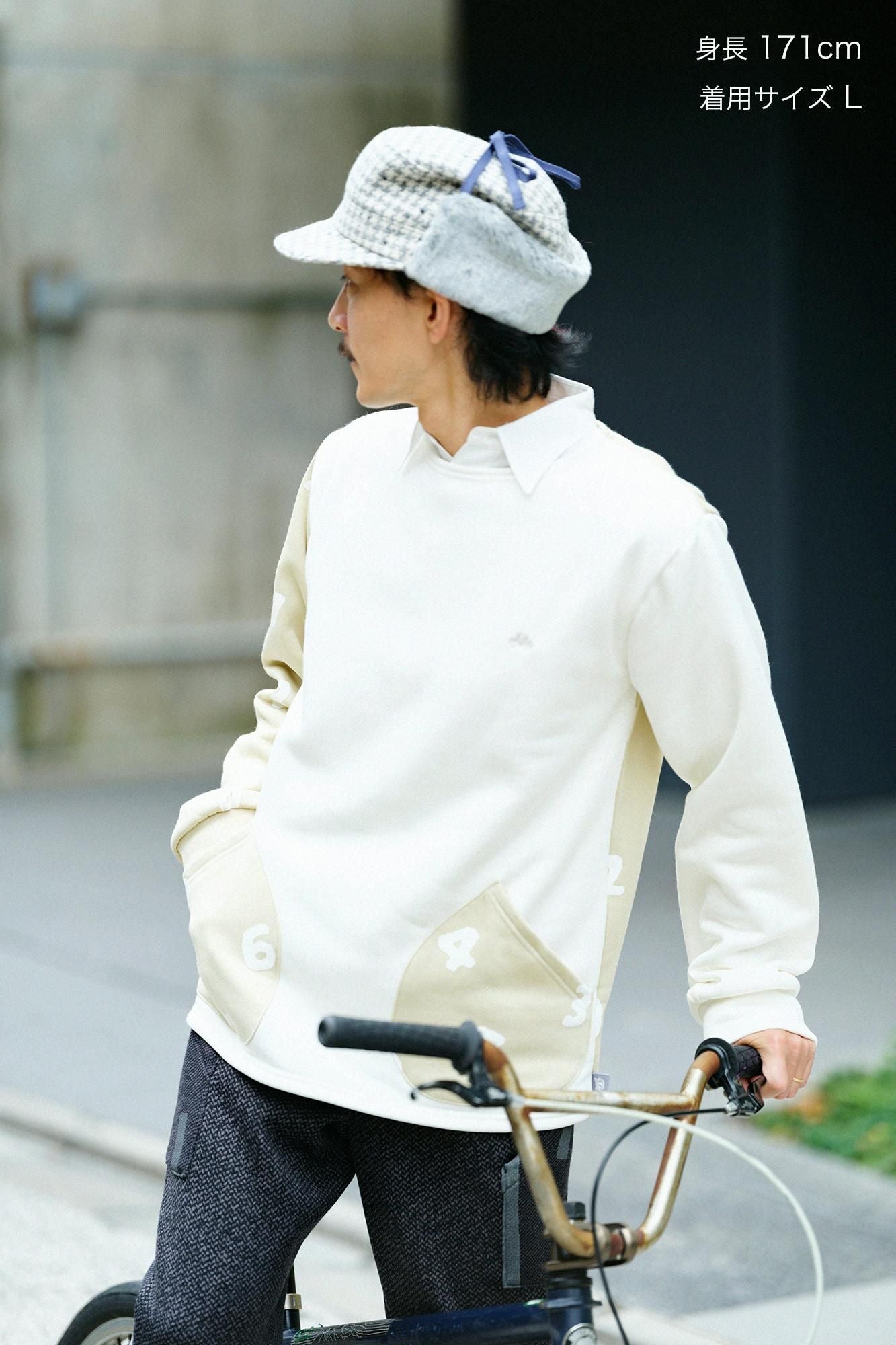 봄버 히트(R) 보트 넥 셔츠/흰색 xSO-SU-U