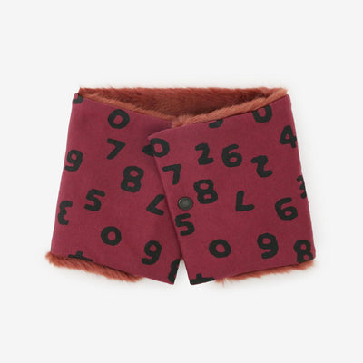 雙面用 BIKE短圍巾／SO-SU-U十數 昆 上下 胭脂紅