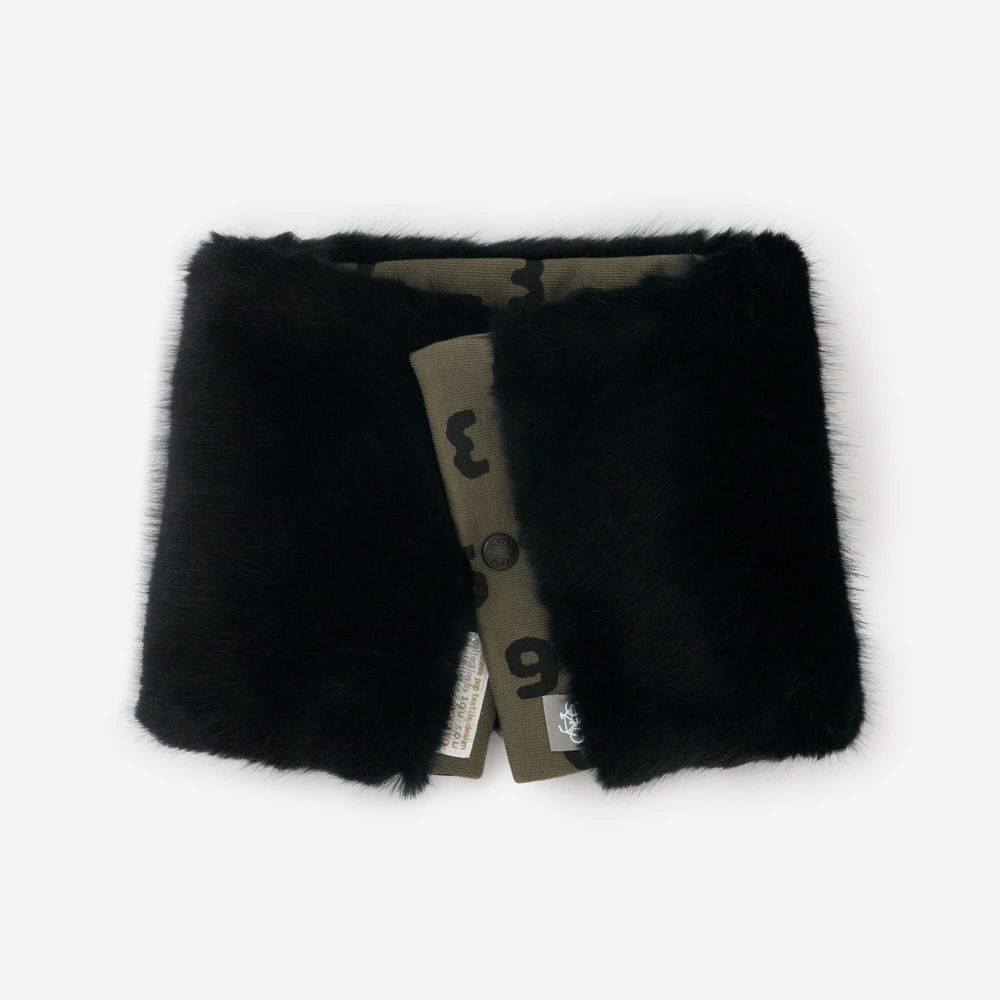 Reversible BIKENeck Warmer／SO-SU-U Kon Up and Down Olive Green