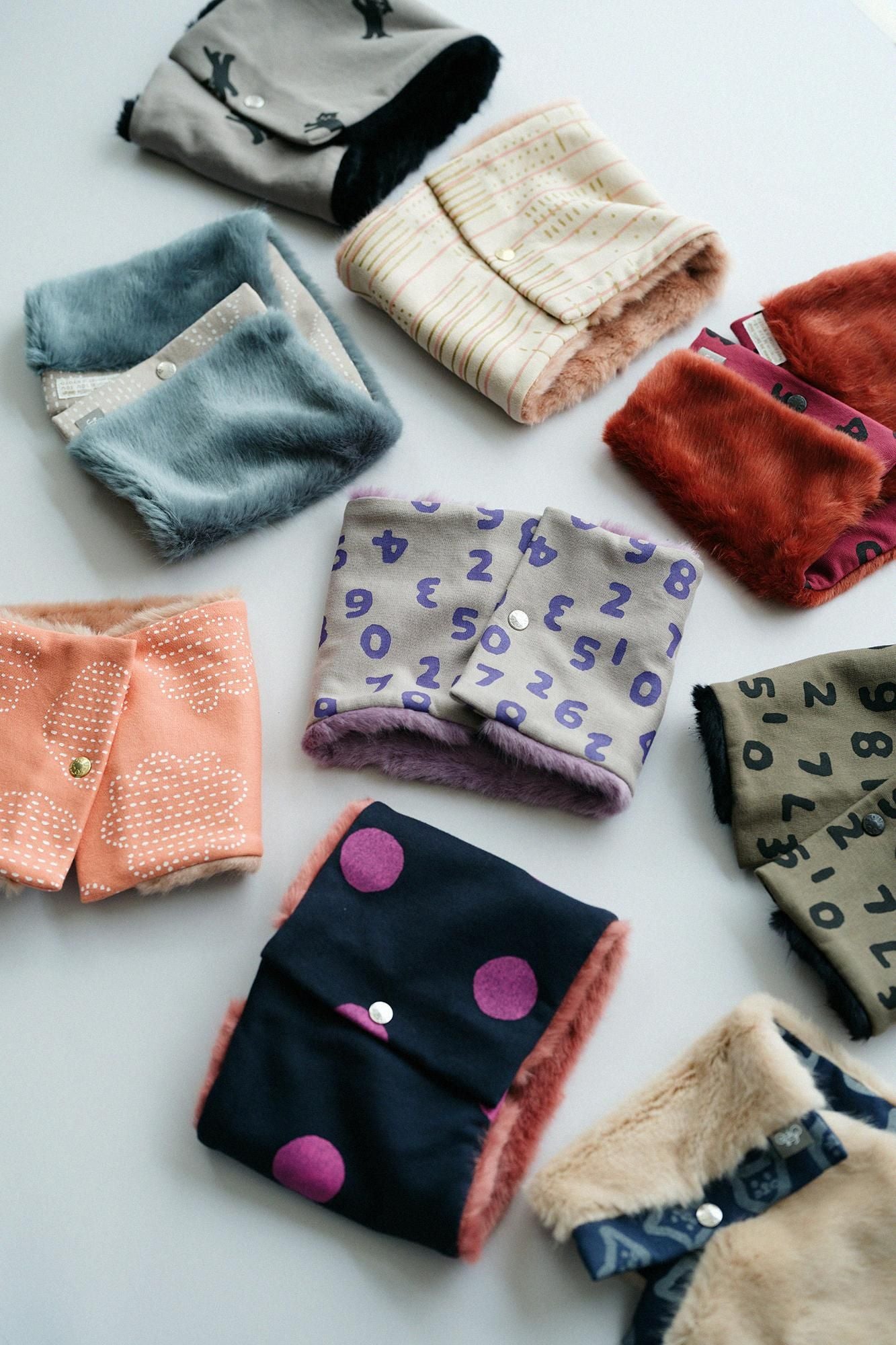 Reversible BIKENeck Warmer／SO-SU-U Kon Up and Down Olive Green