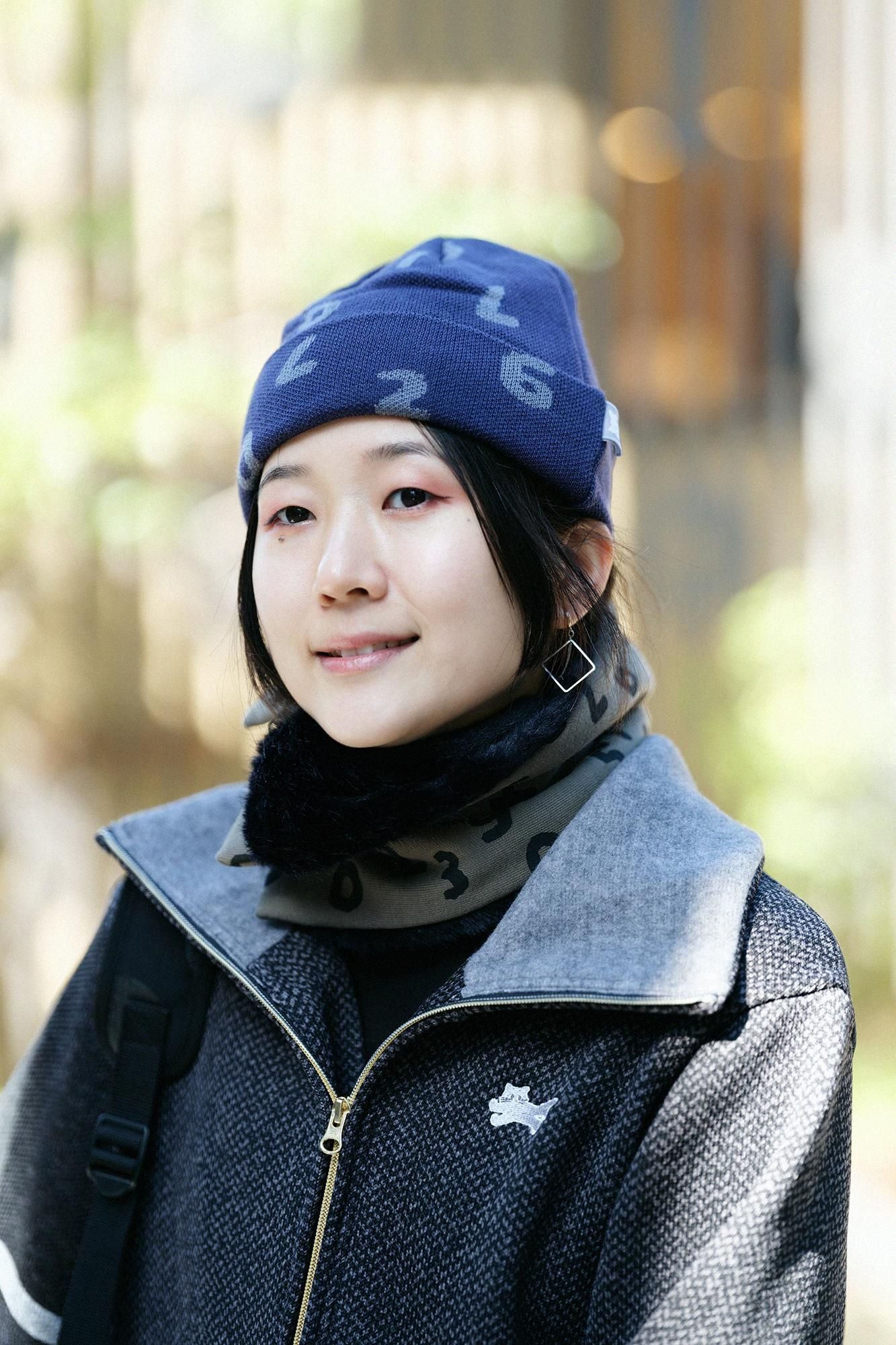 Reversible BIKENeck Warmer／SO-SU-U Kon Up and Down Olive Green