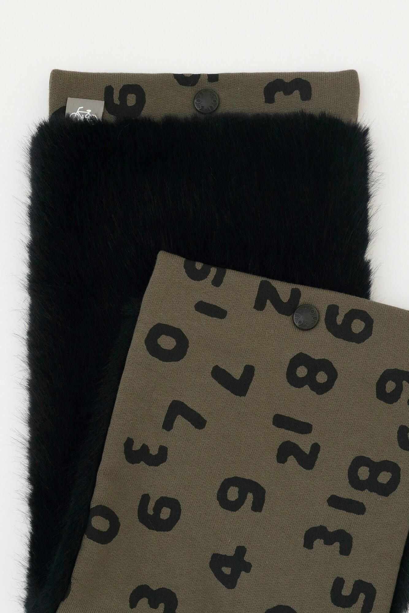 Reversible BIKENeck Warmer／SO-SU-U Kon Up and Down Olive Green