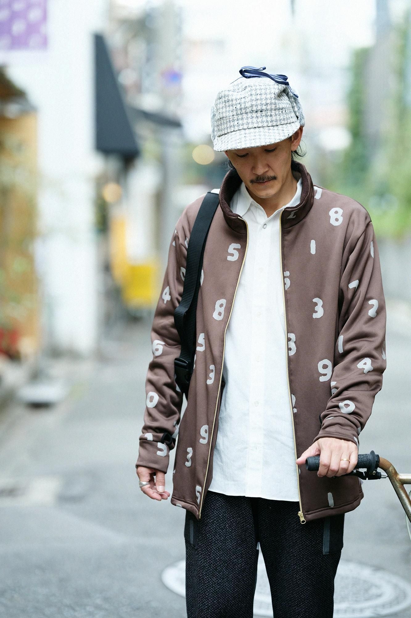 [Nur im Internet verfügbar] NEP Tweed Boa BIKE CAP/Gray Check ×SO-SU-U