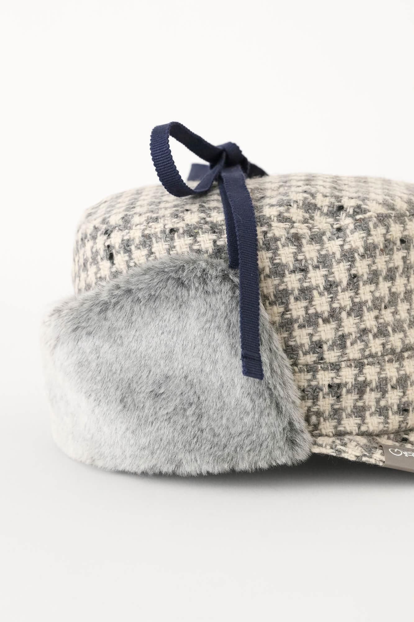 [Nur im Internet verfügbar] NEP Tweed Boa BIKE CAP/Gray Check ×SO-SU-U