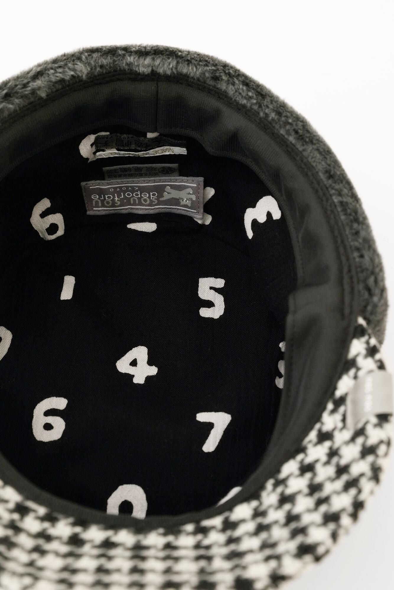 [◯预订] NEP Tweed Boa BIKE CAP/Black Check x SO-SU-U（*预计12月2日左右发货）