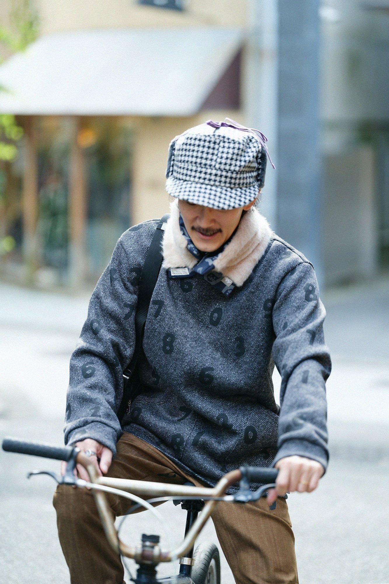 [◯预订] NEP Tweed Boa BIKE CAP/Black Check x SO-SU-U（*预计12月2日左右发货）