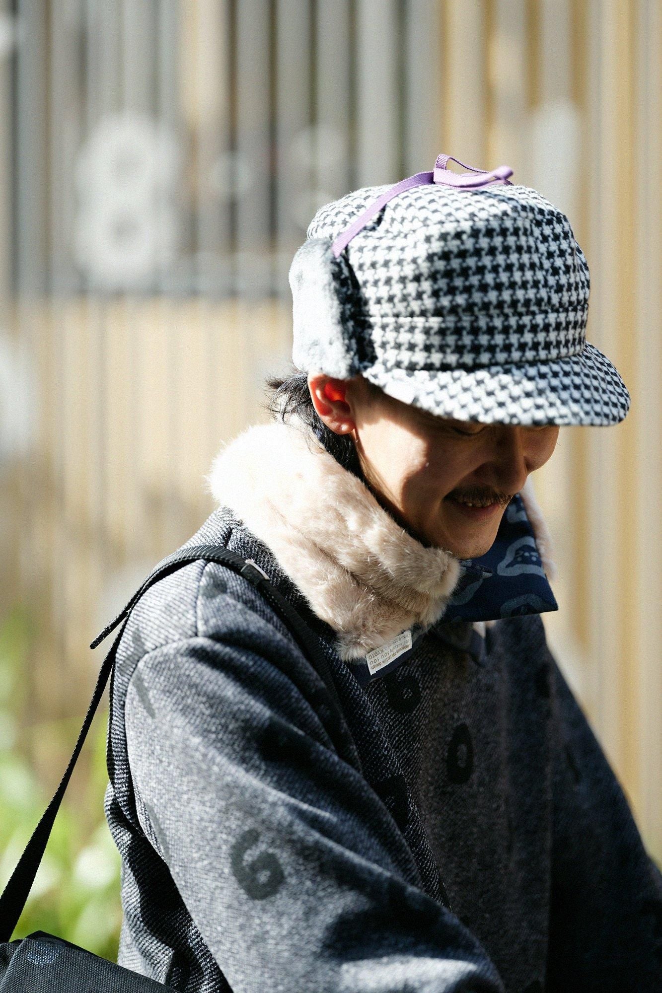 [◯预订] NEP Tweed Boa BIKE CAP/Black Check x SO-SU-U（*预计12月2日左右发货）