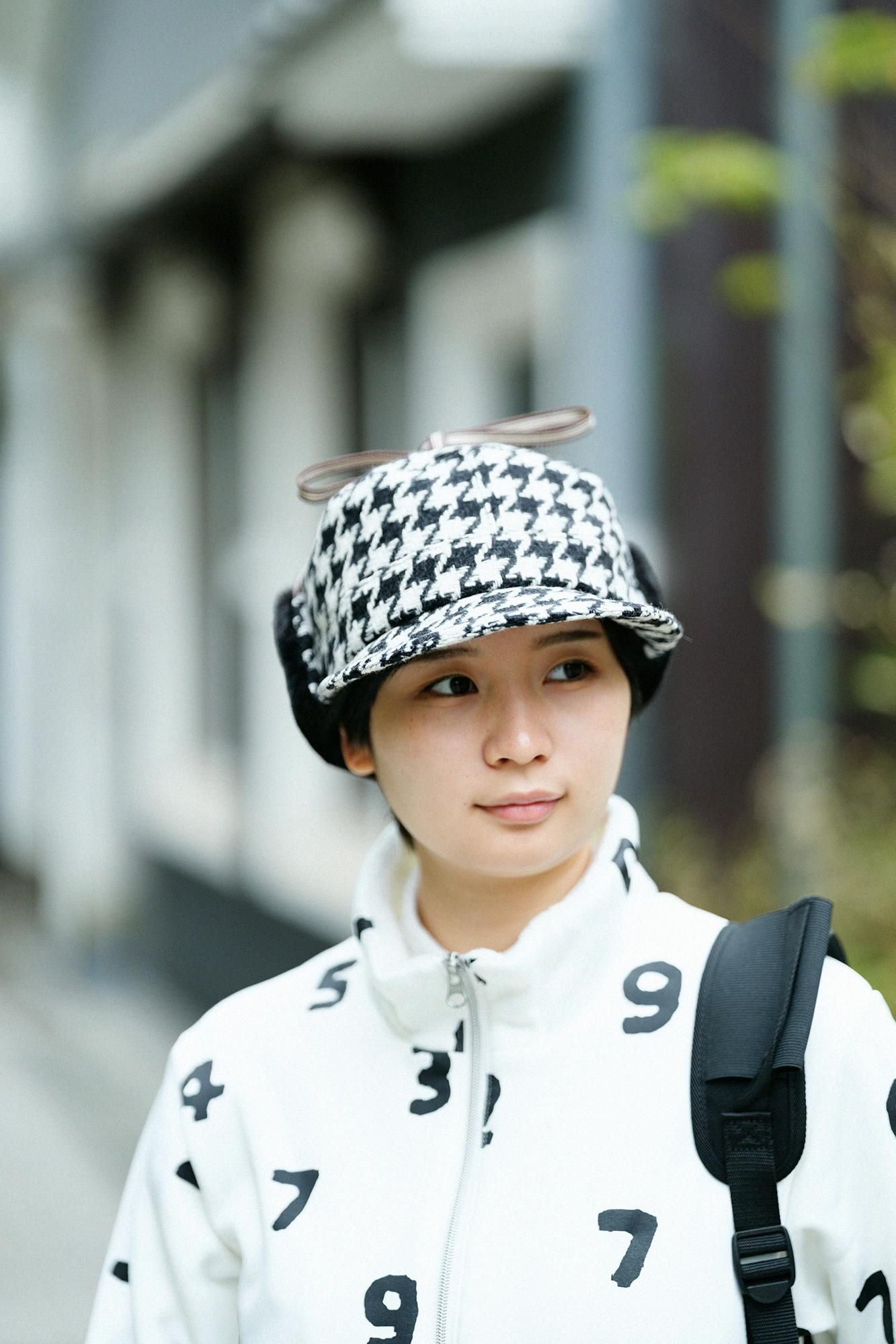 NEP Tweed Boa BIKE CAP/Schwarz kariert großSO-SU-U