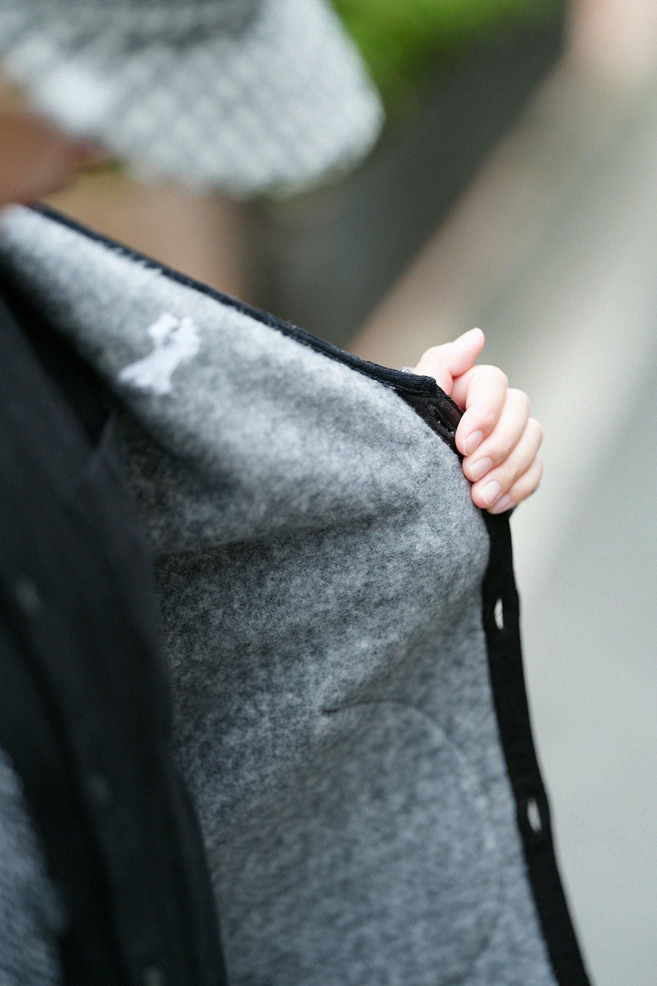 【◯预购】内起绒斜纹针织HWS 外套／白色・黑色×SO-SU-U十数（※预计于12月2日左右发货）