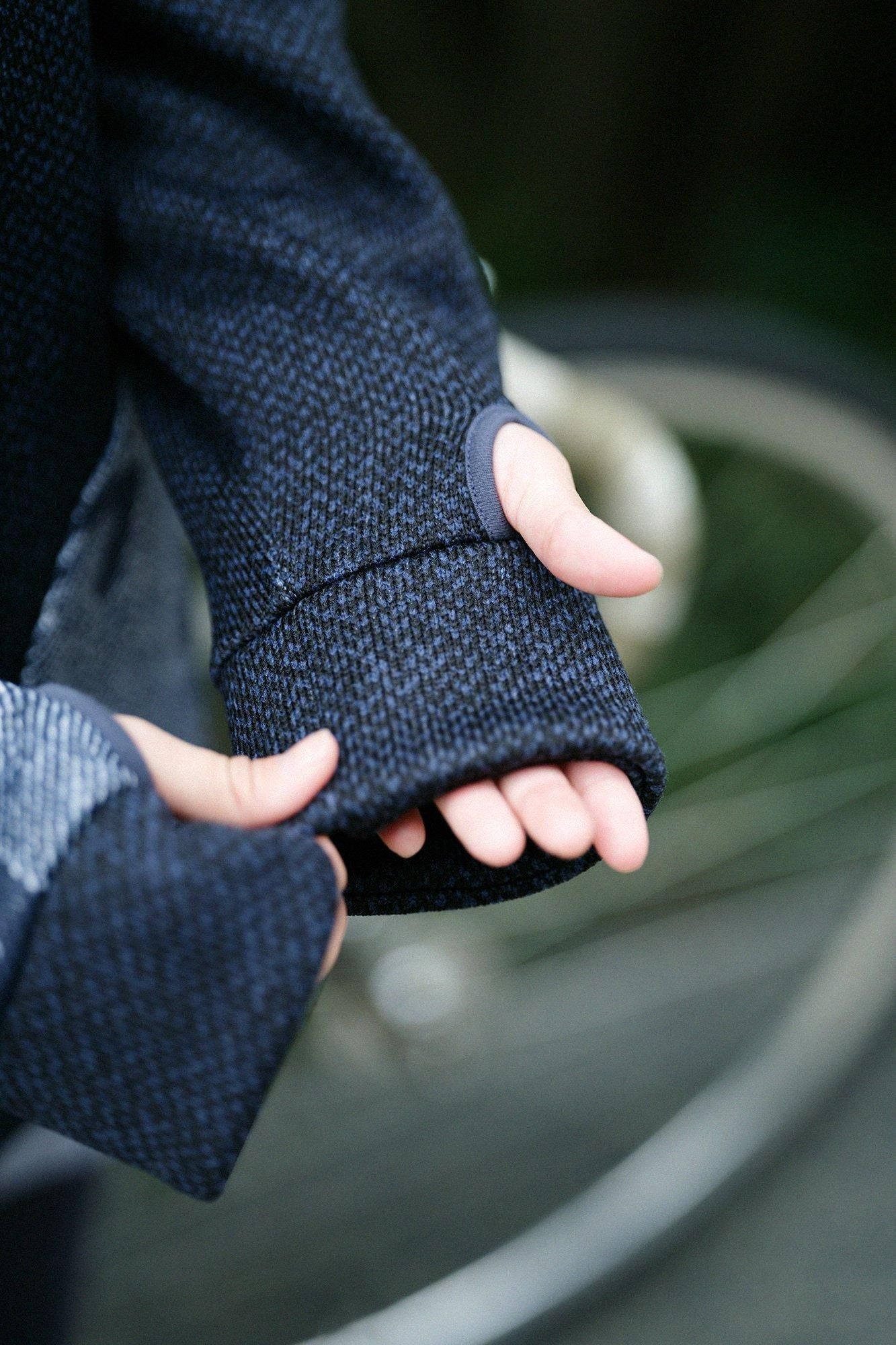 Fleece Brushed Lining Twill Knit ZIP UP / × N.W.BIKE Blouson Navy Black SO-SU-U