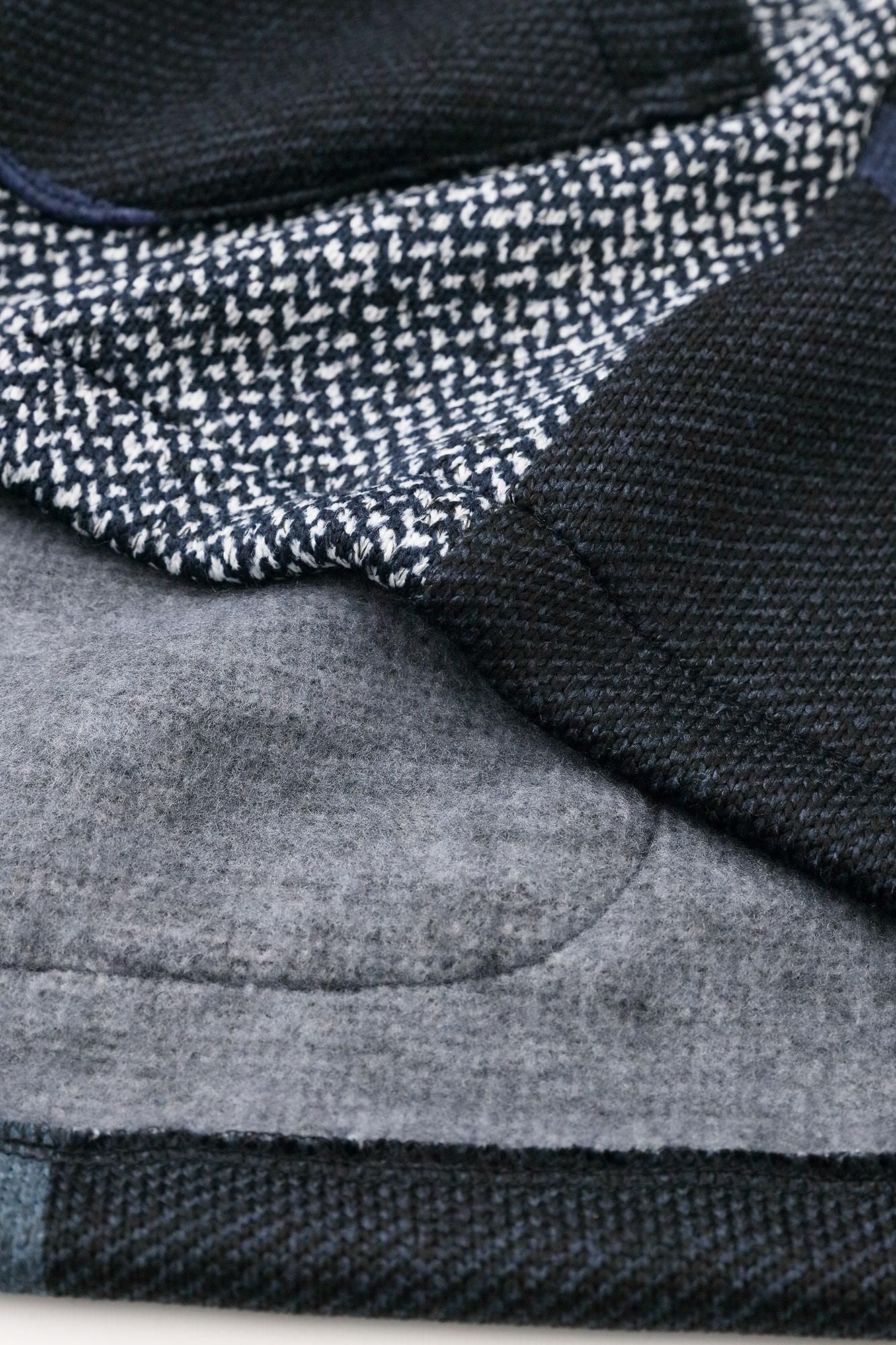 net限定】裏起毛ツイルニット ZIP UP N.W.BIKEブルゾン／ホワイト