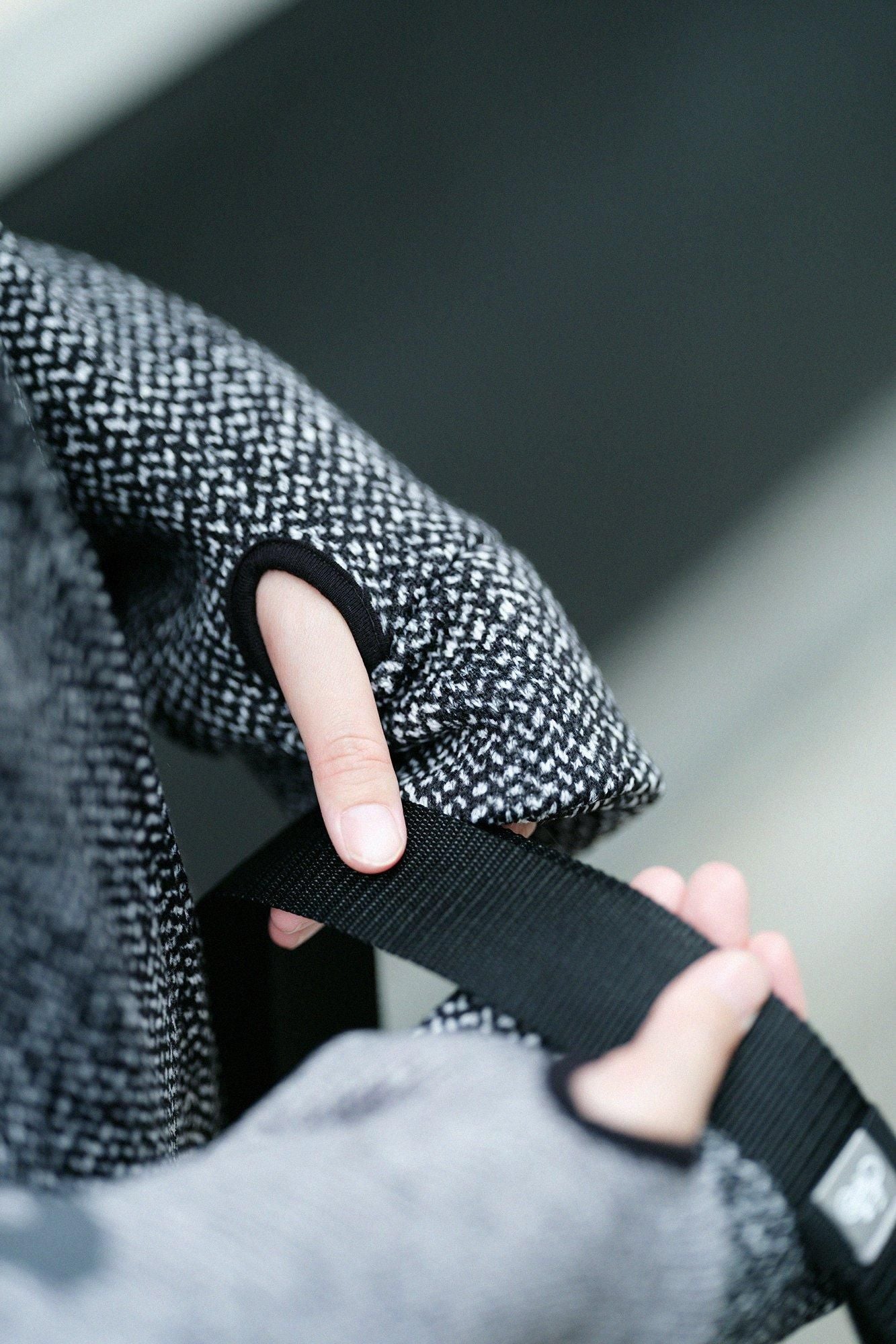 net限定】裏起毛ツイルニット ZIP UP N.W.BIKEブルゾン／ホワイト