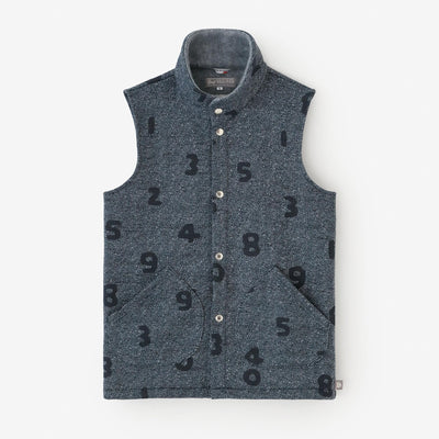 【官網限定】內起絨斜紋針織背心／SO-SU-U十數 寶藍色