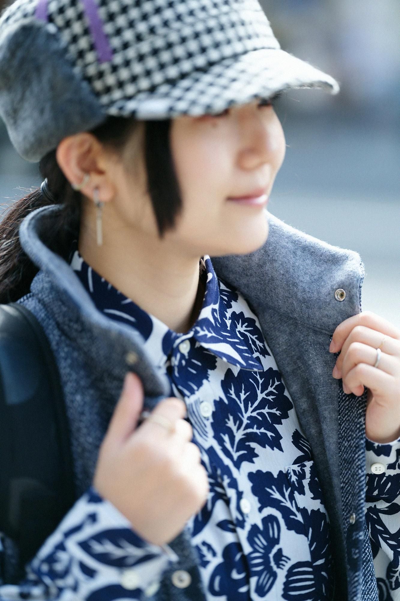 【官網限定】內起絨斜紋針織背心／SO-SU-U十數 寶藍色