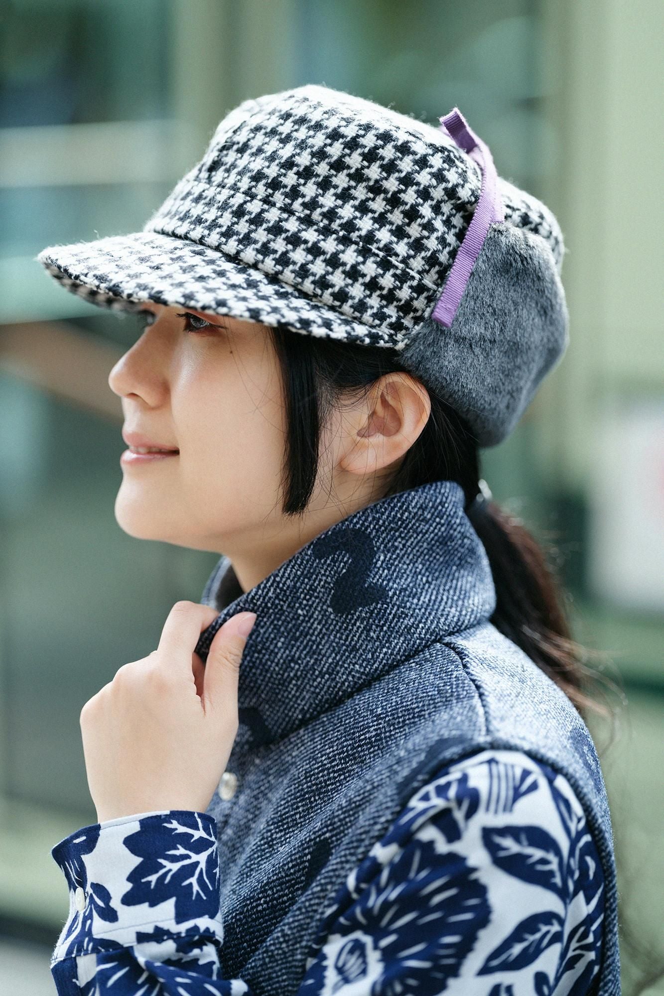 【官網限定】內起絨斜紋針織背心／SO-SU-U十數 寶藍色