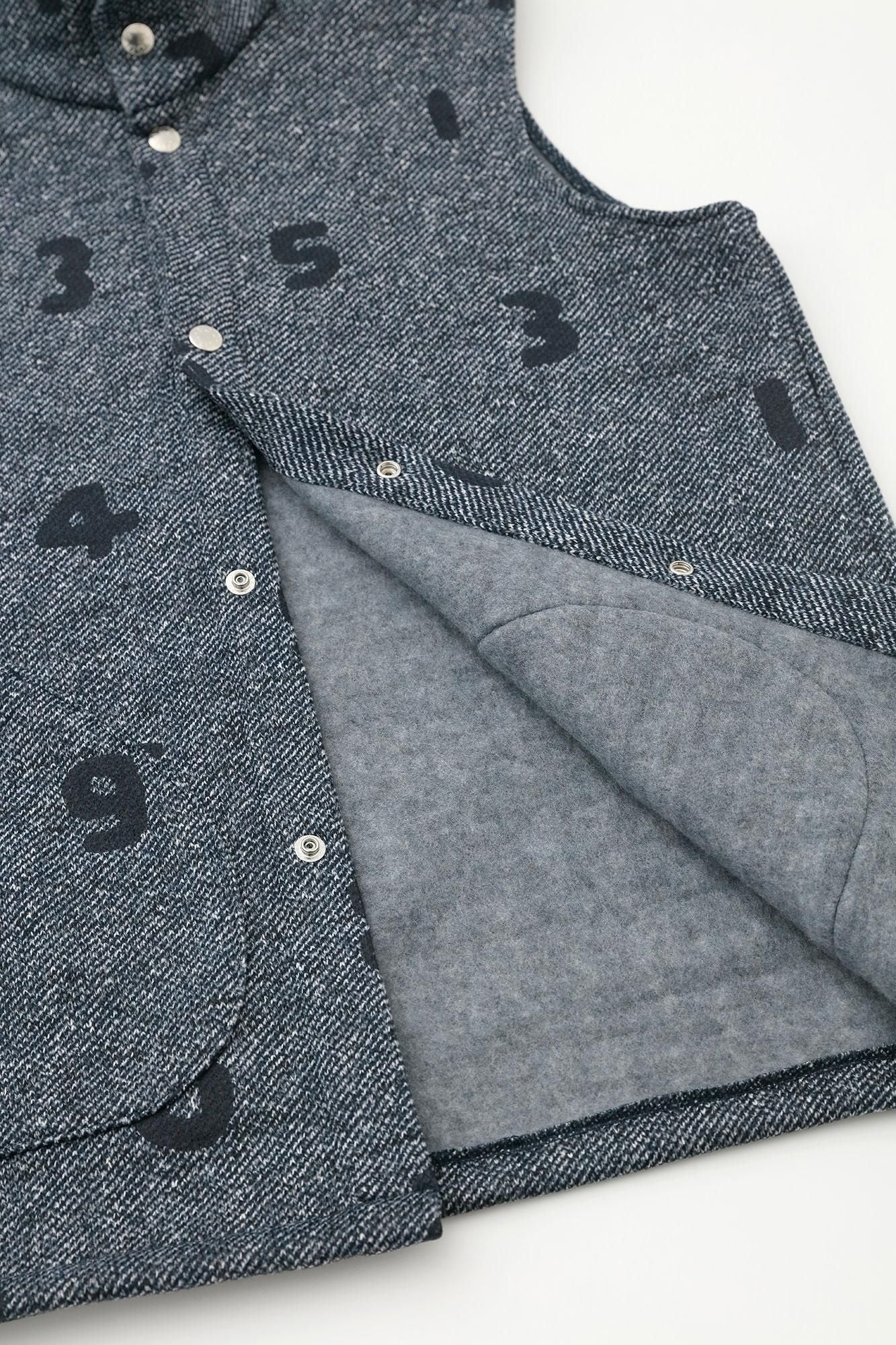 【官網限定】內起絨斜紋針織背心／SO-SU-U十數 寶藍色