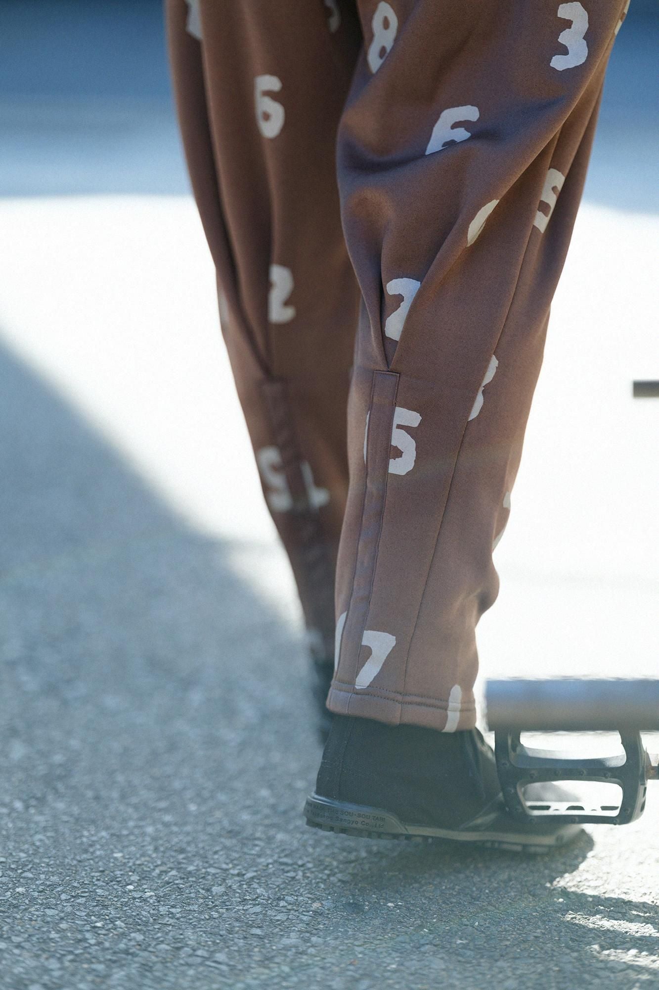 Fleece Brushed Lining Fleece BIKE Jodhpur／SO-SU-U Brown 