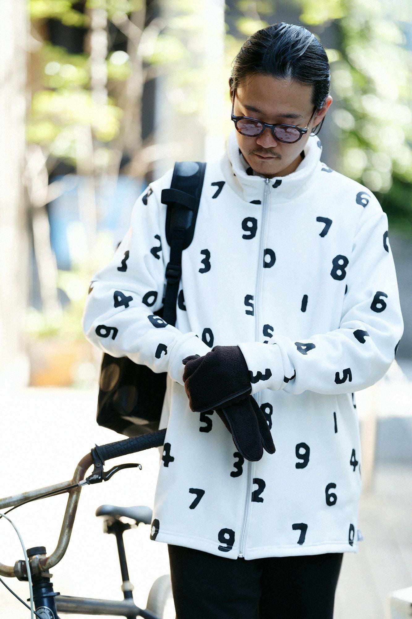 Fleece Brushed Lining H.W.S ZIP UP Blouson／SO-SU-U White 