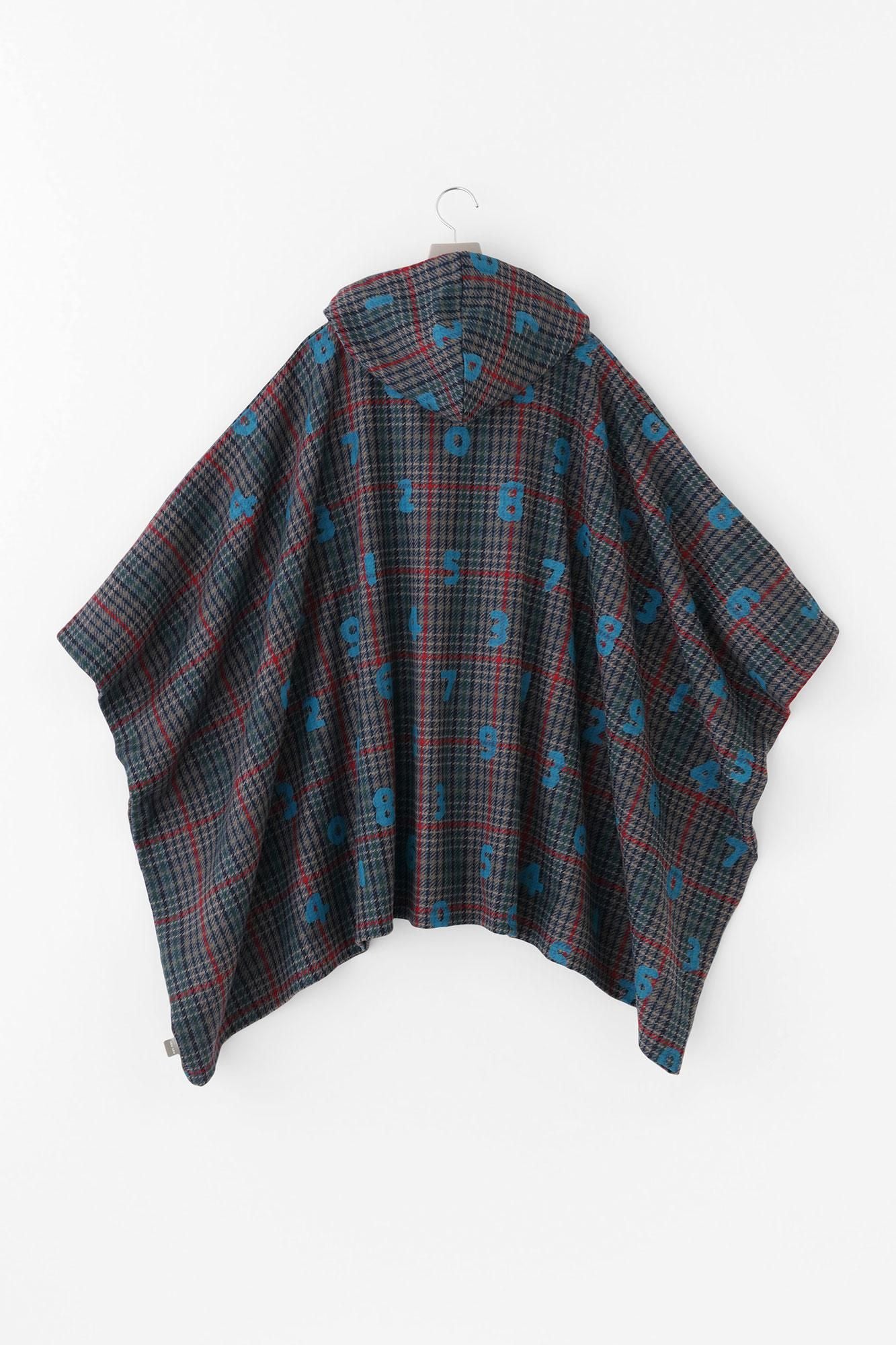 BALLI斜紋織 BIKE斗篷／SO-SU-U十數和留白 海軍藍格紋