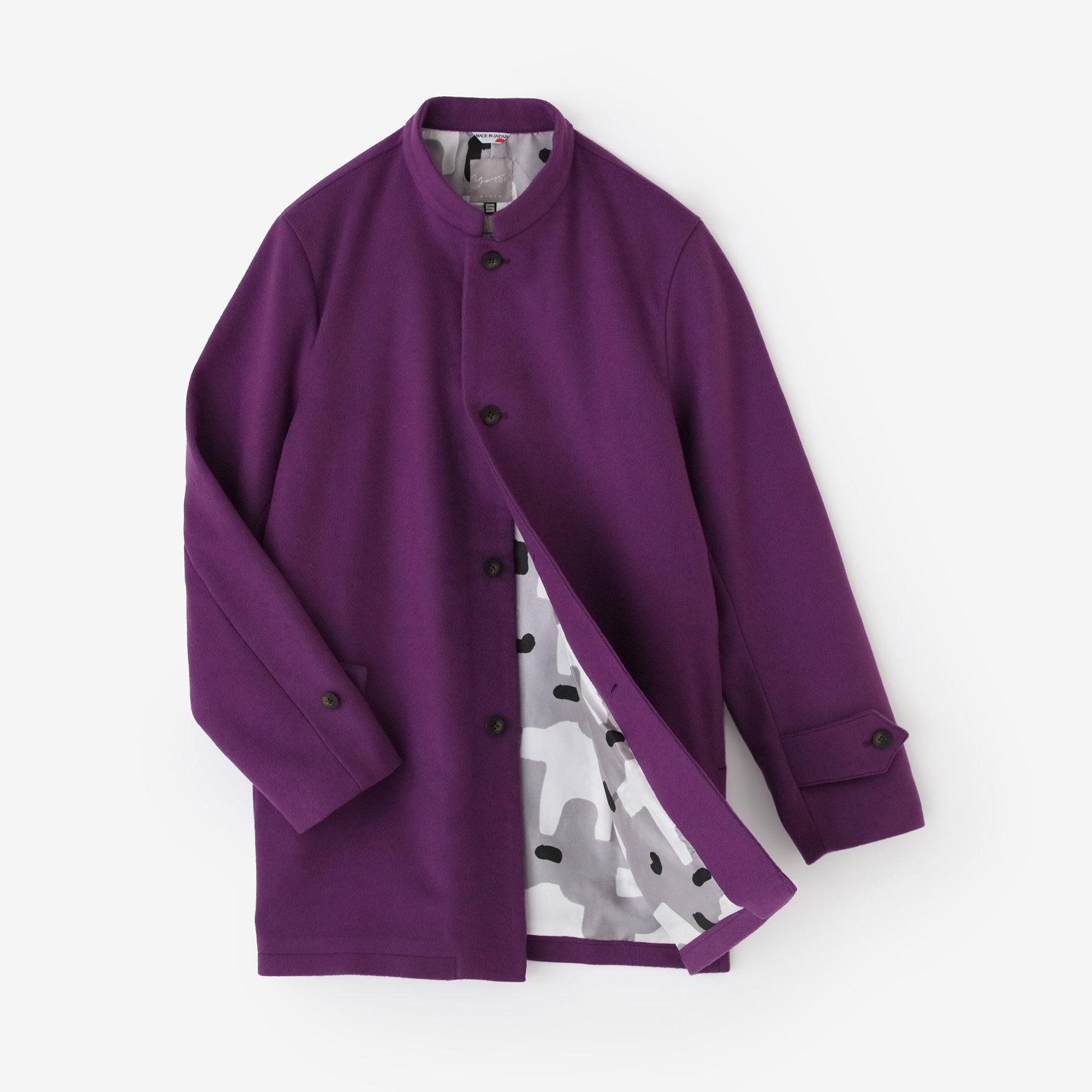 Super 120's Wool S.C. Coat courte 2.0 / Dark Purple (Kokimurasaki) x Koki