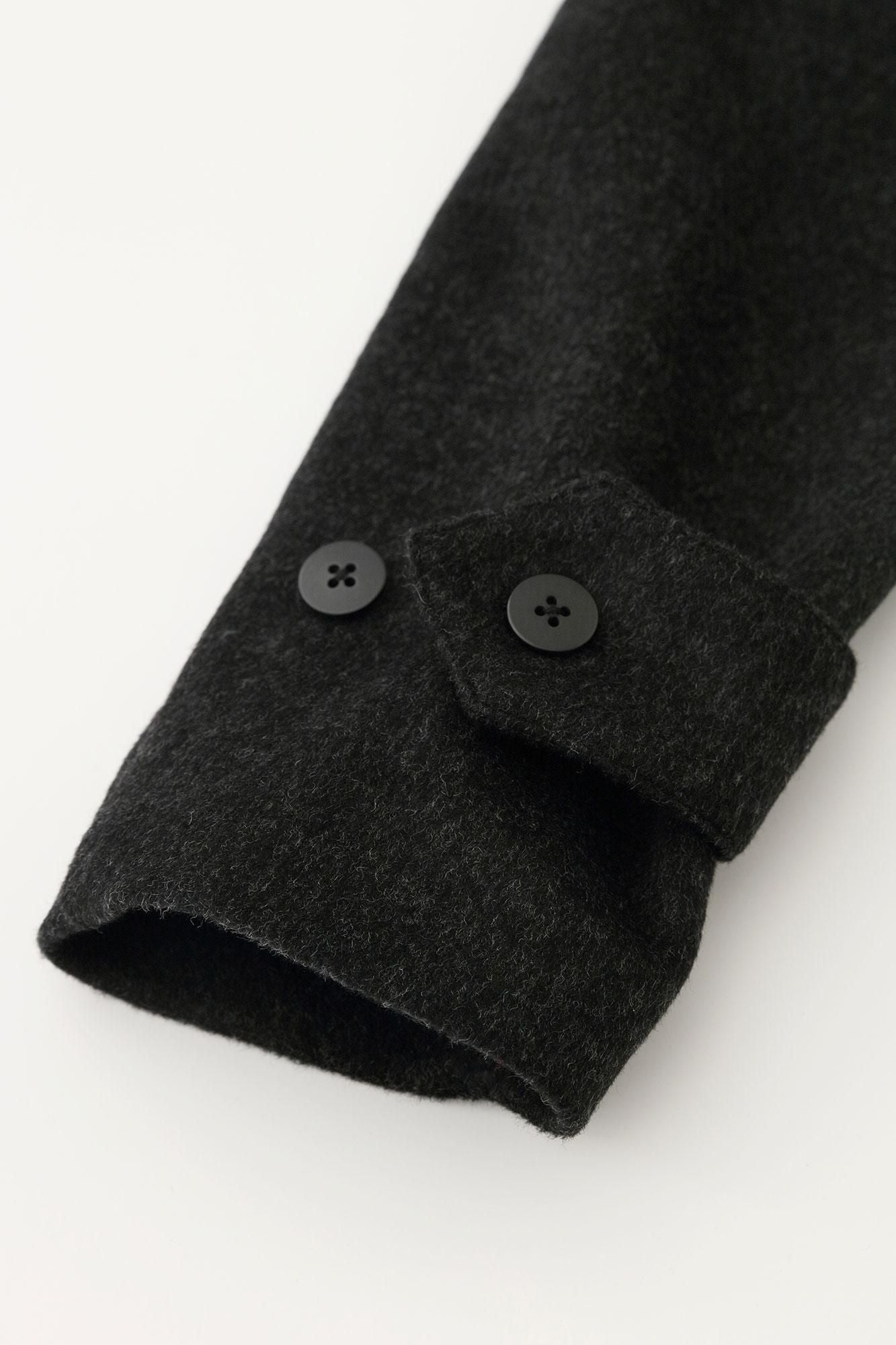 【預購】Super 120's羊毛 S.C.短外套2.0／濃墨色×橡皮筋（※預計於12月9日左右發貨）