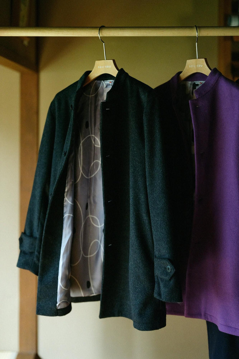 Manteau court col montant (automne/hiver)