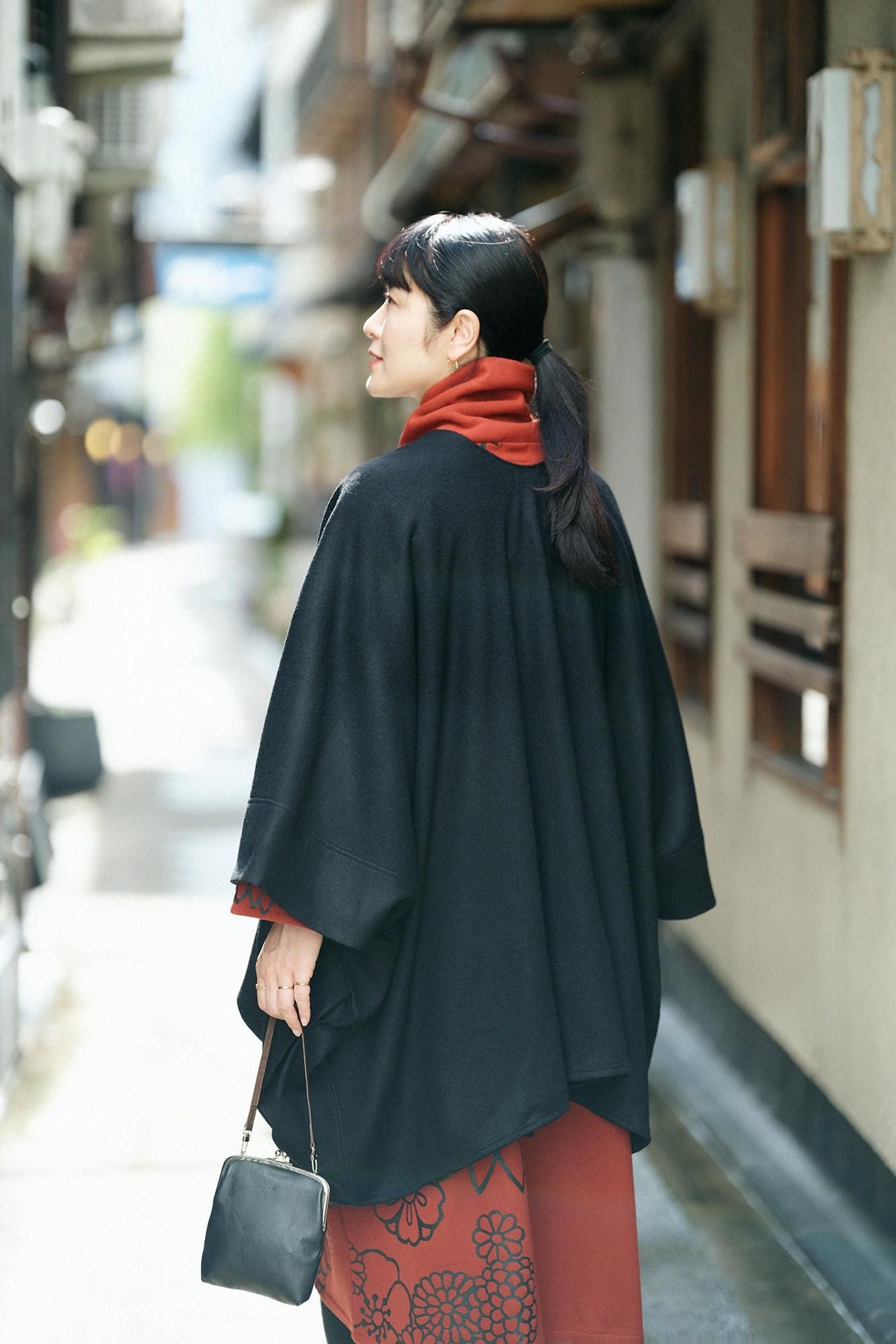 Short Leather Strap for Gamaguchi 35cm/ Brown