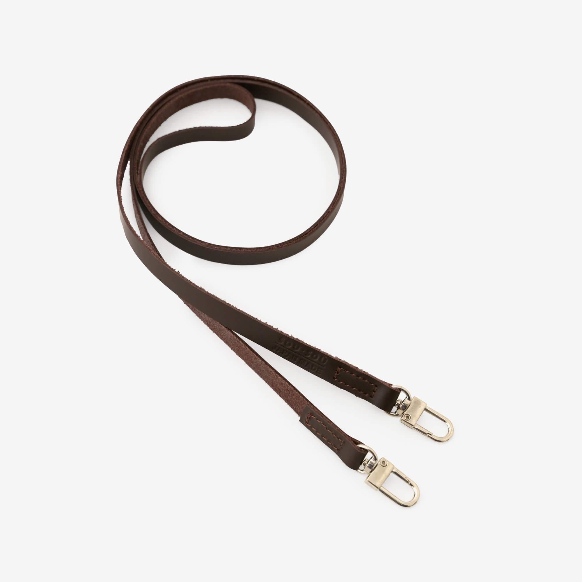 Leather Shoulder Strap for Gamaguchi 110cm/ Brown