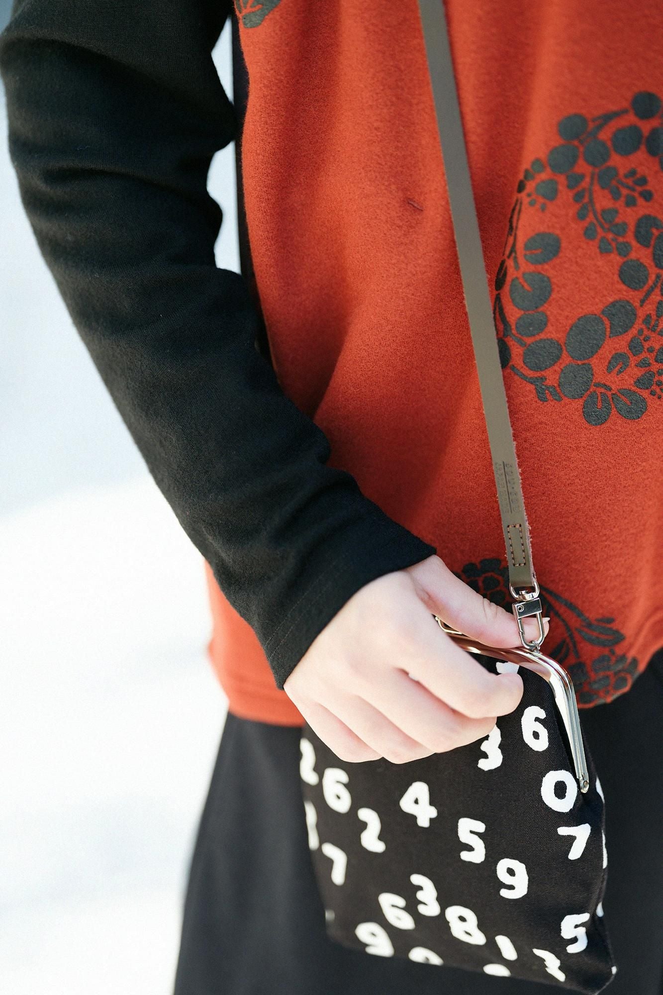 Leather Shoulder Strap for Gamaguchi 110cm/ Brown