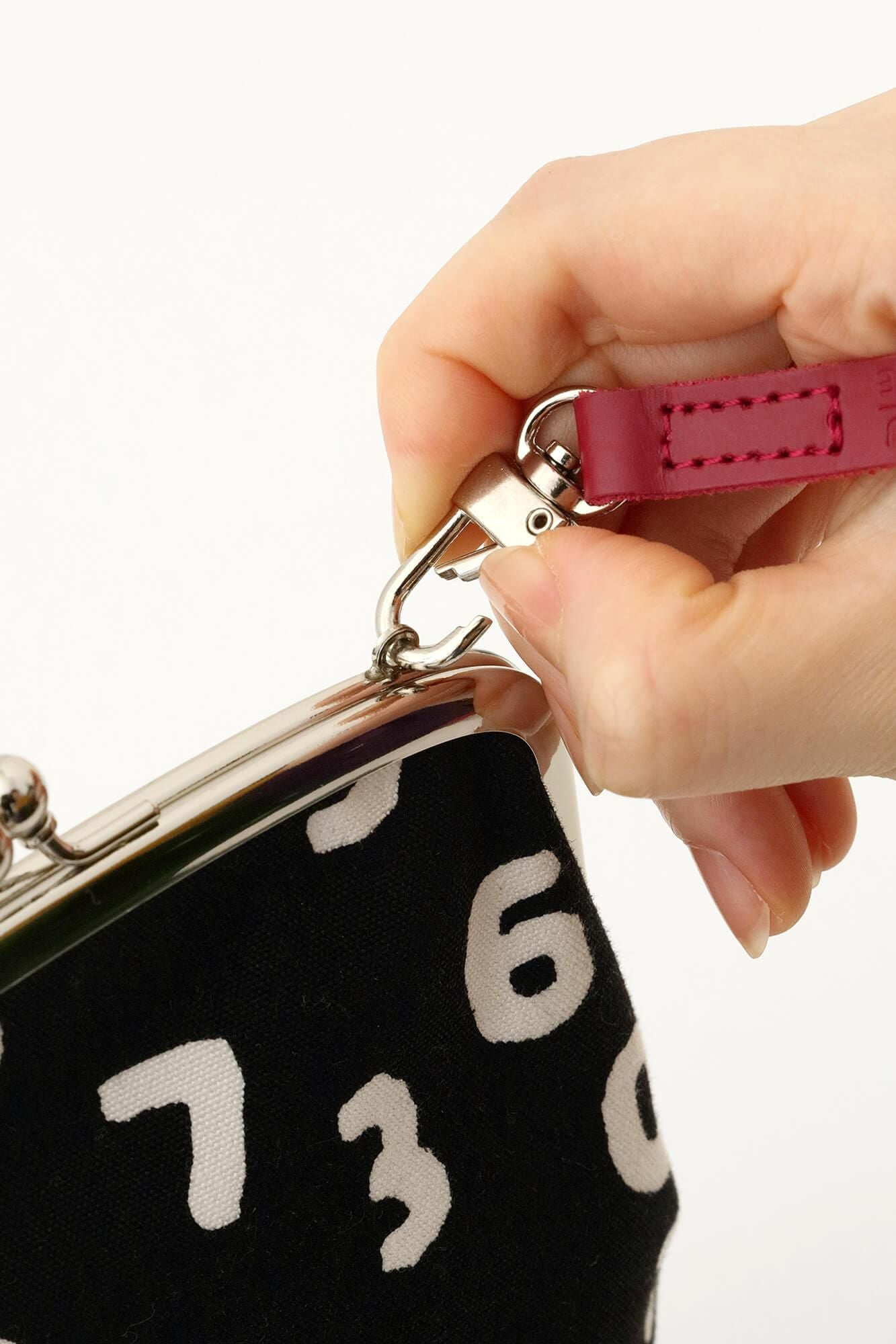 Leather Shoulder Strap for Gamaguchi 110cm / Red