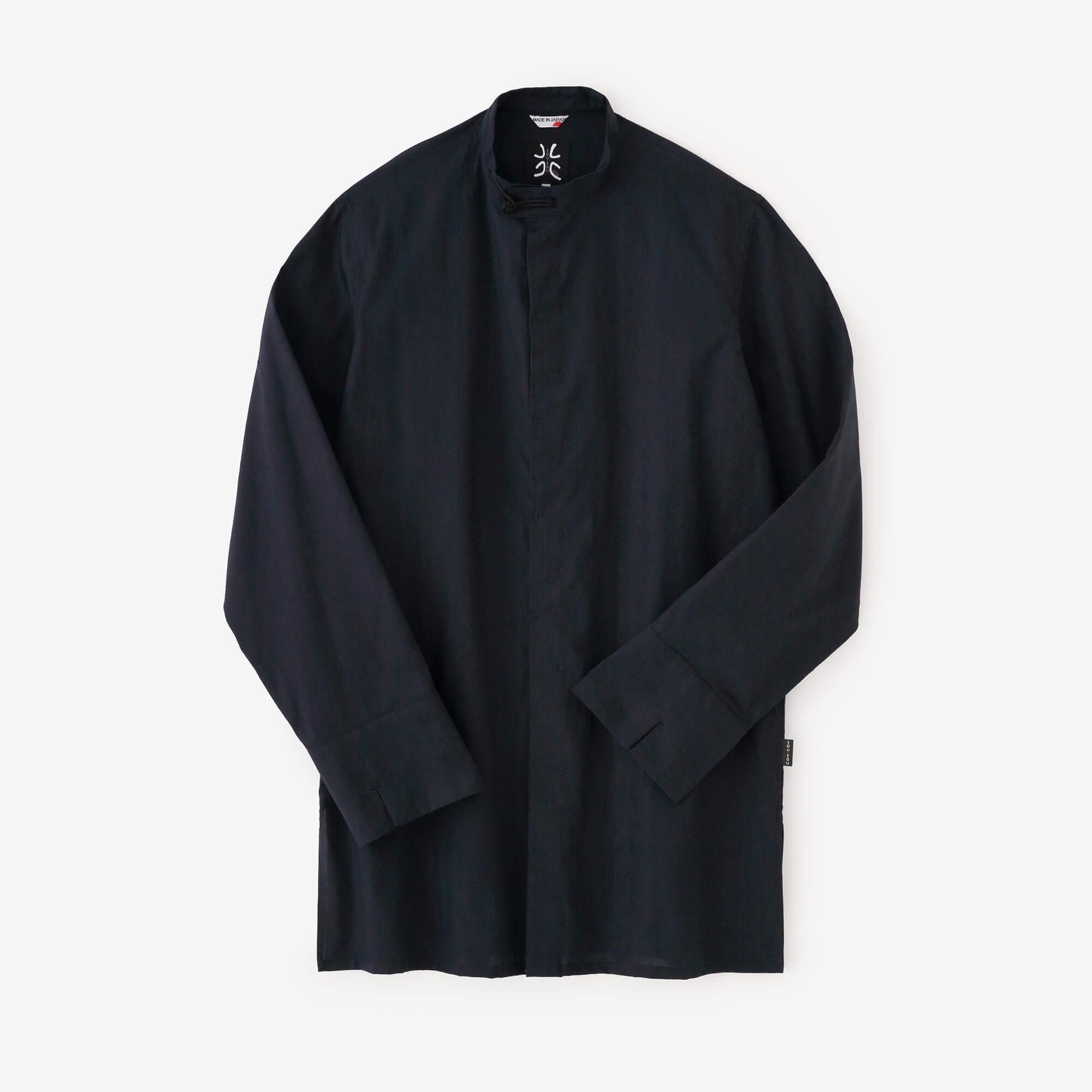 SOU・SOU 角袖外套 梳毛綾織 濡羽色 SOU・SOU 角袖外套 梳毛綾織 濡羽