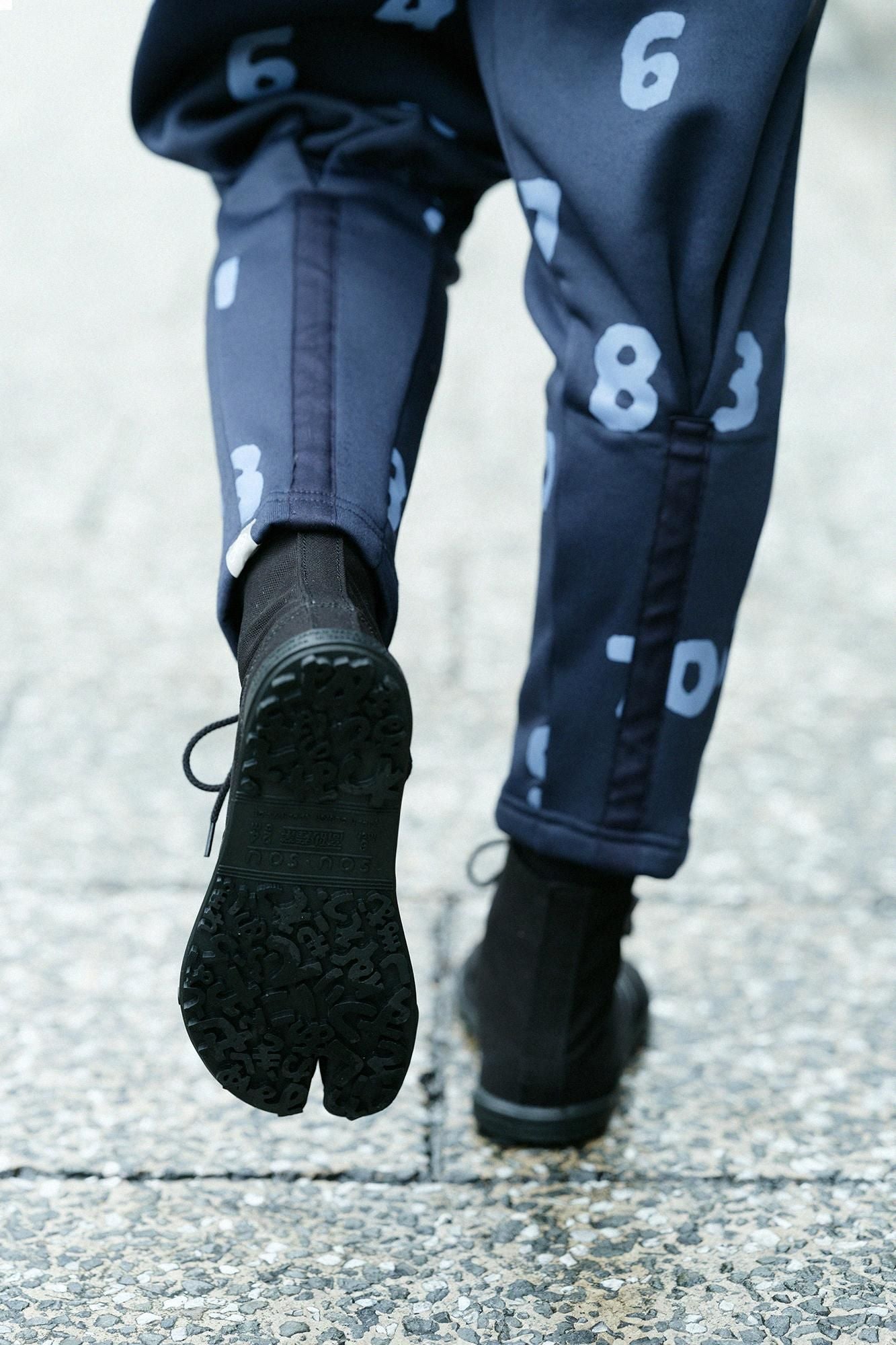 分趾足袋運動鞋HI平假名鞋底/黑色