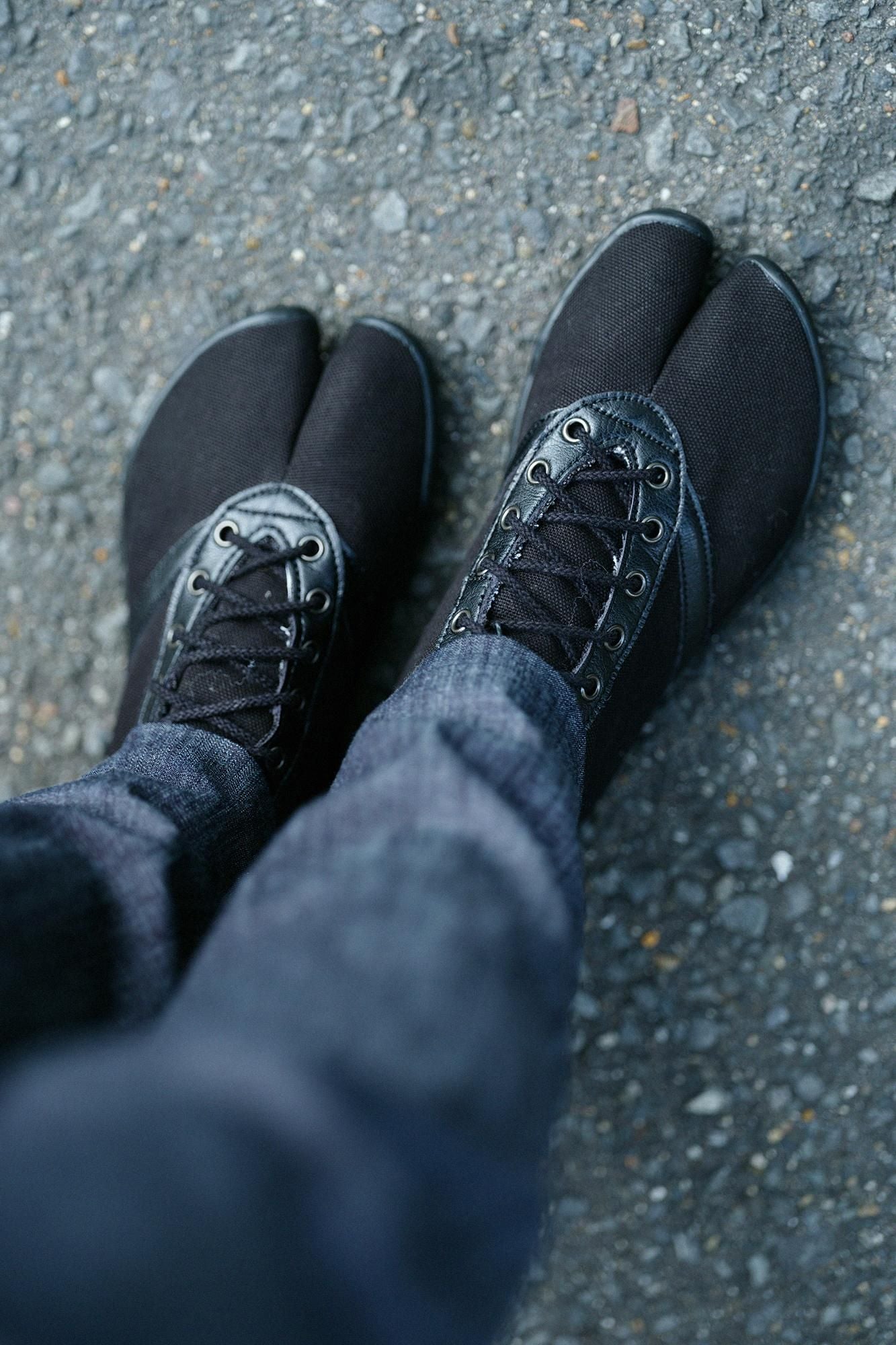 分趾足袋運動鞋HI平假名鞋底/黑色