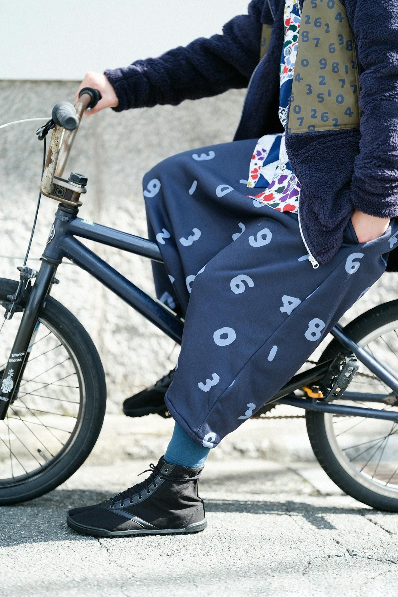 分趾足袋運動鞋HI平假名鞋底/黑色