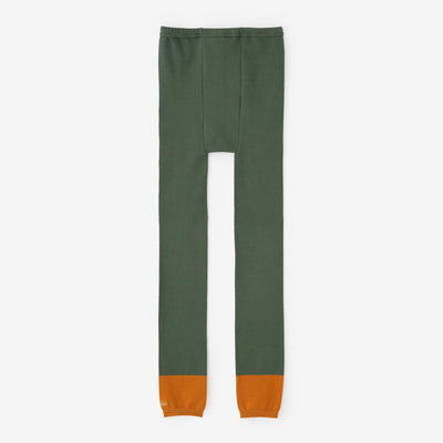 C.C deportare 內搭褲・腳踝長度／西蘭花綠×干邑橙