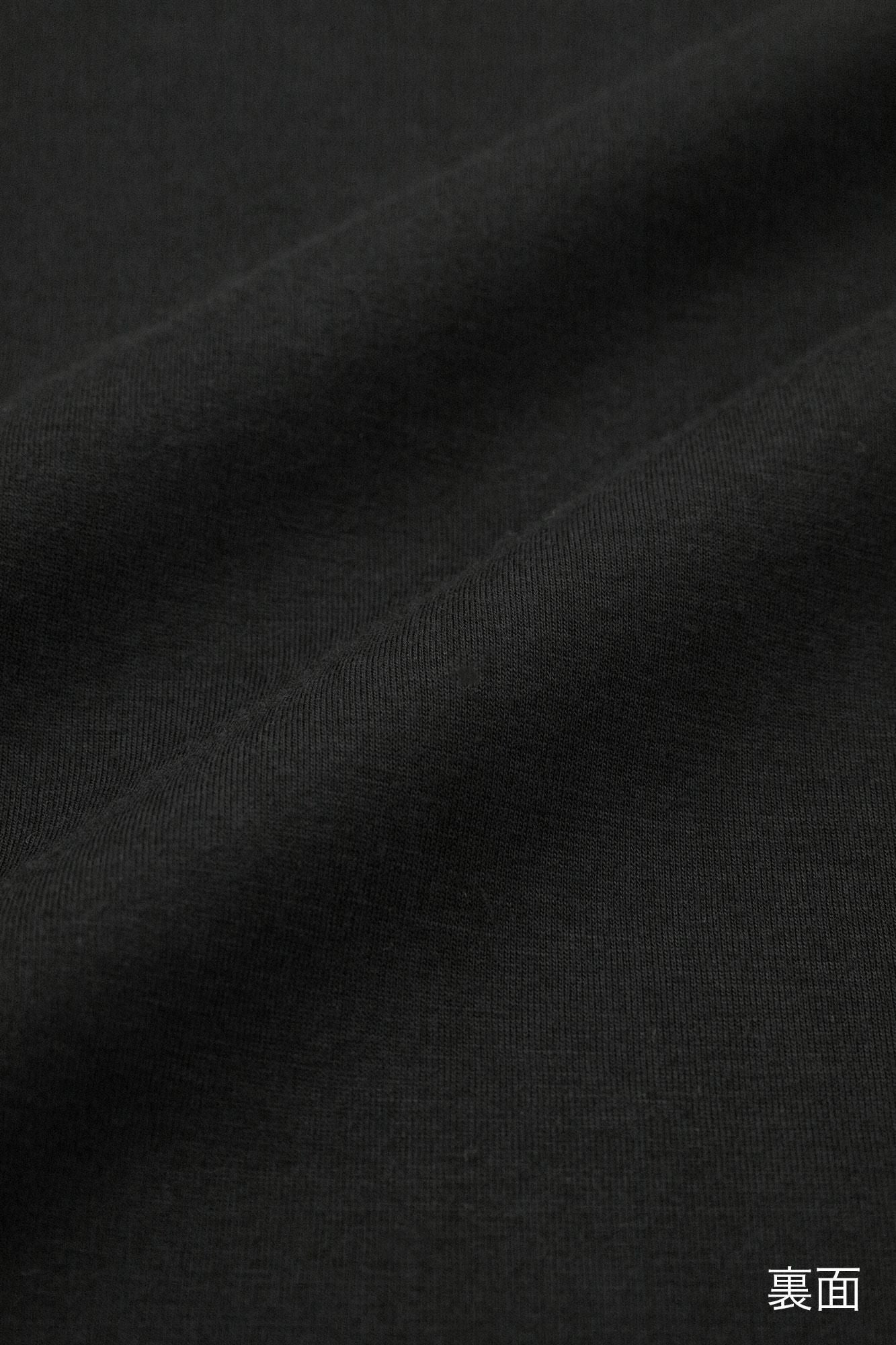 スライバーボンディングニット Vネック ライトチュニックコート／濃灰（こいはい）