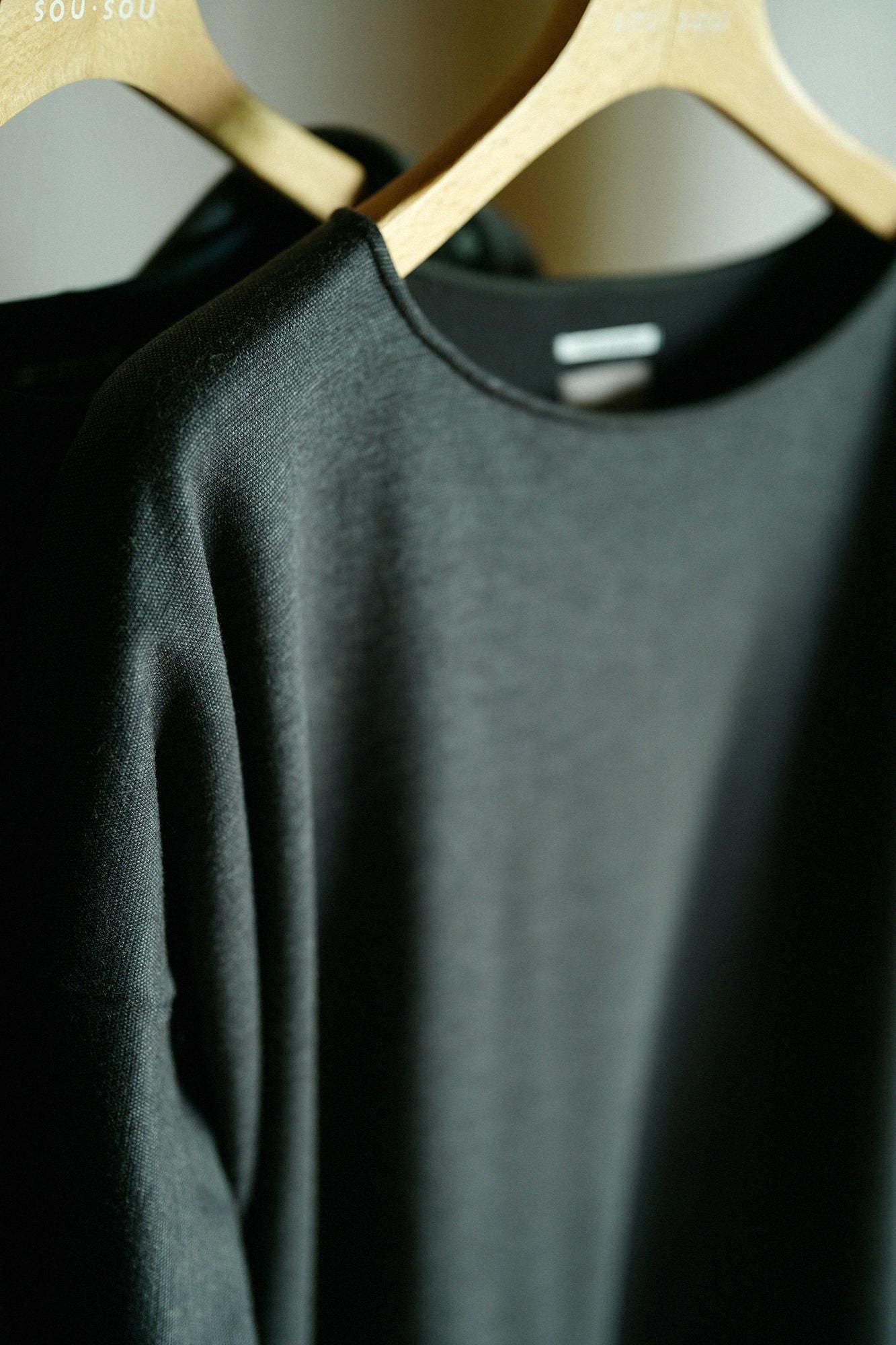 【預購】Soft Thermo(R) 內起絨船領 長袖連身裙 超長版／濃灰（※預計於12月9日左右發貨）