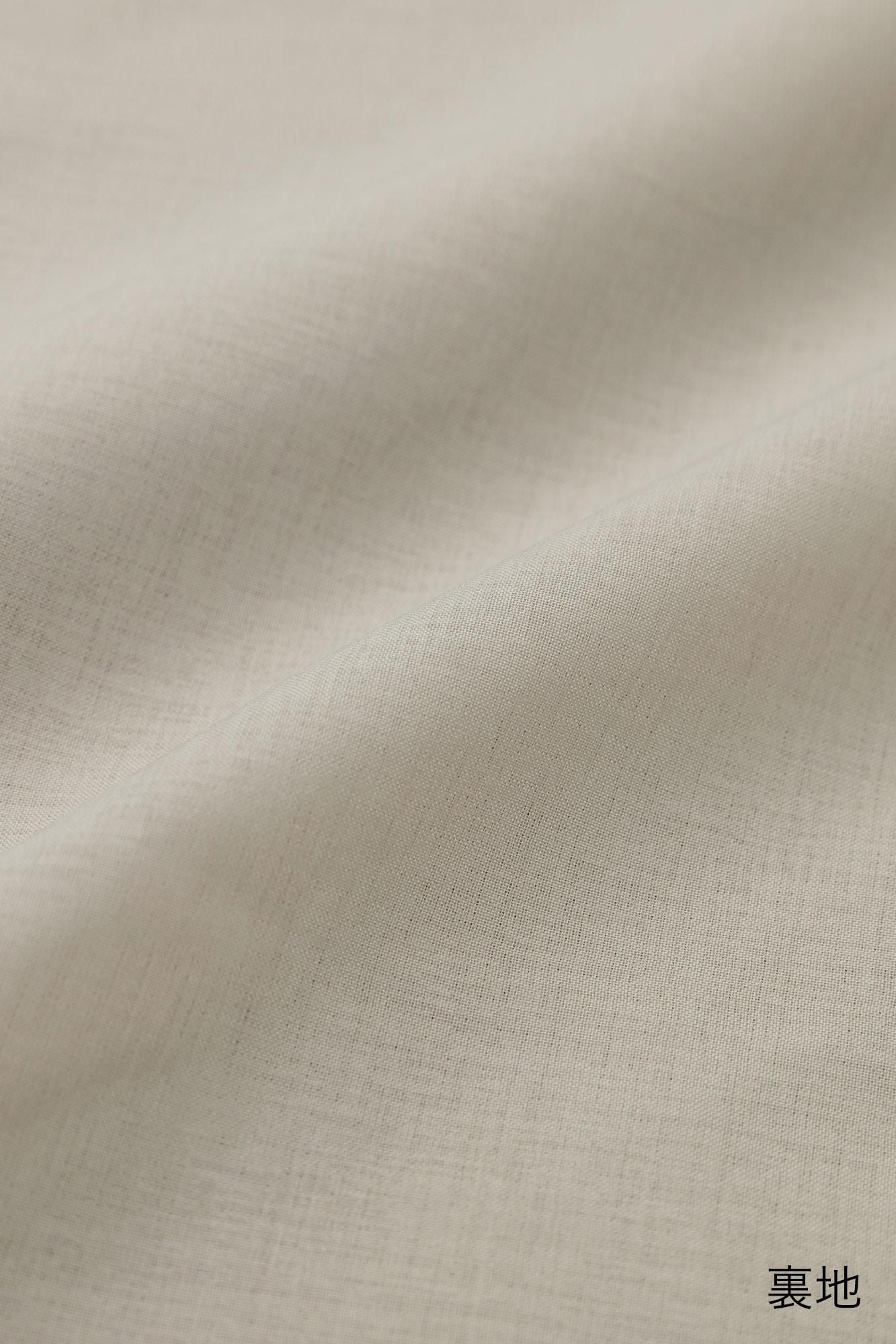 Faux Fur V-neck Light Tunic Coat／Beige