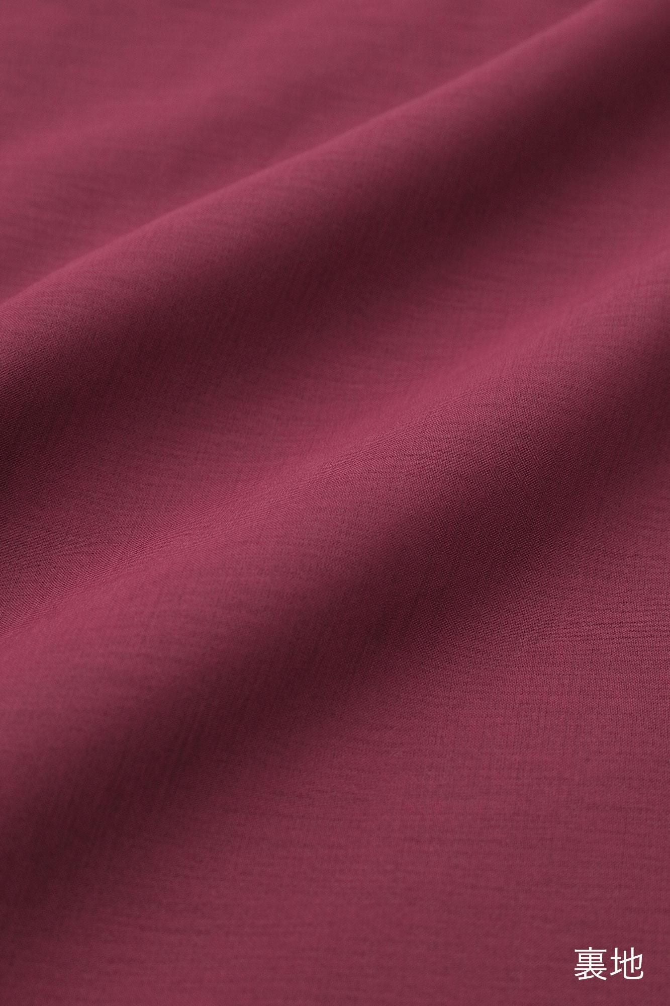 Faux Fur V-neck Light Tunic Coat／Sappanwood Brown