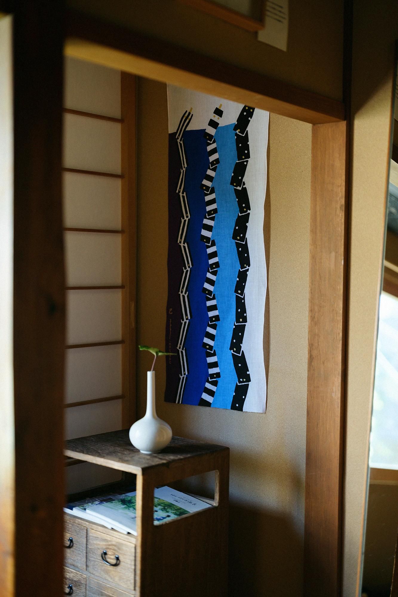 伊勢木綿 textile手ぬぐい／干支 巳（み）令和7年